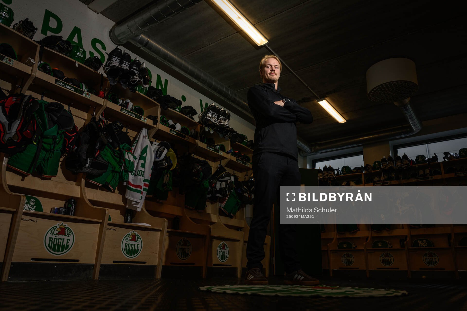 Rögles assisterande tränare i U16 Jakob Bondesson