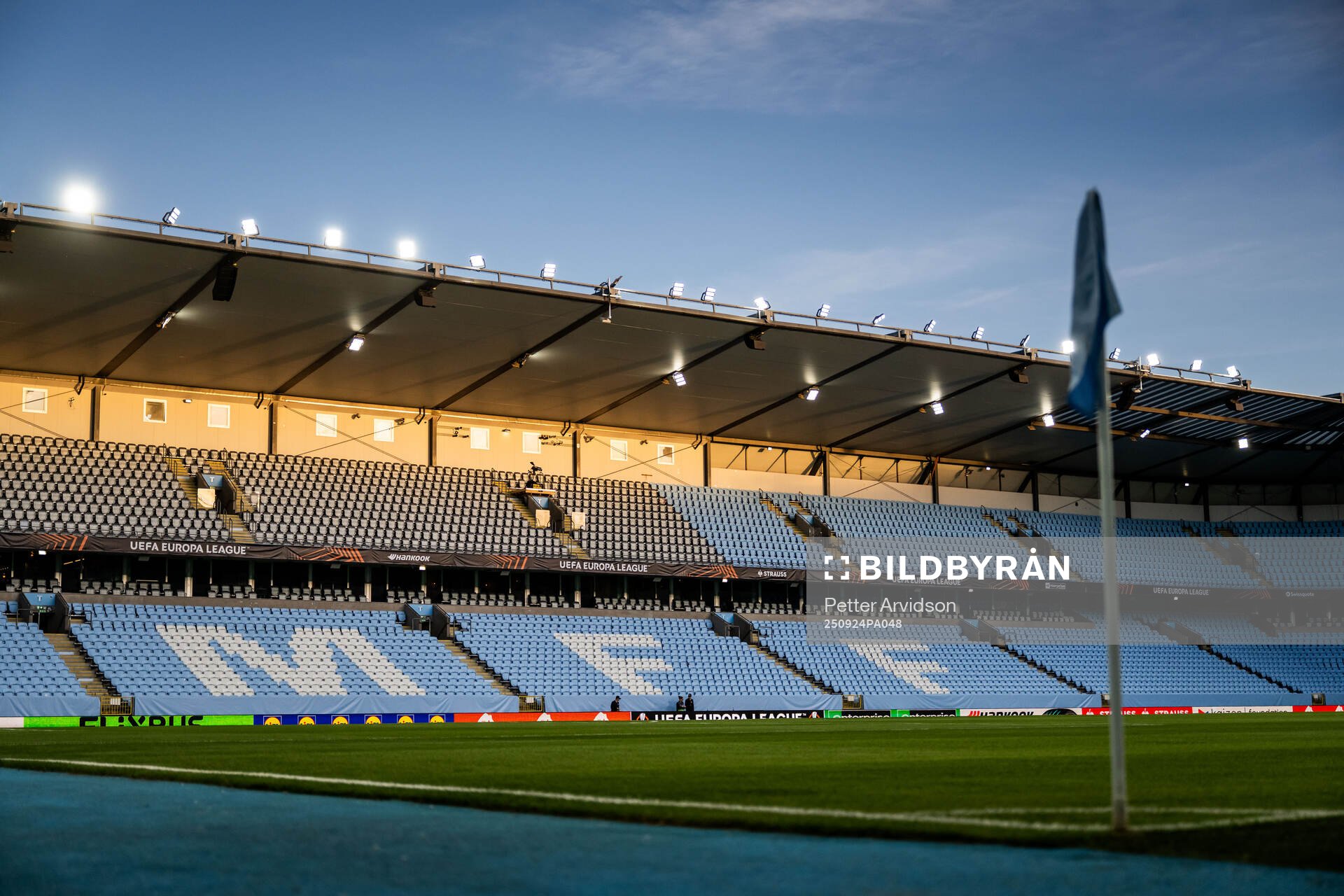 General interior view of Malmö New Stadium