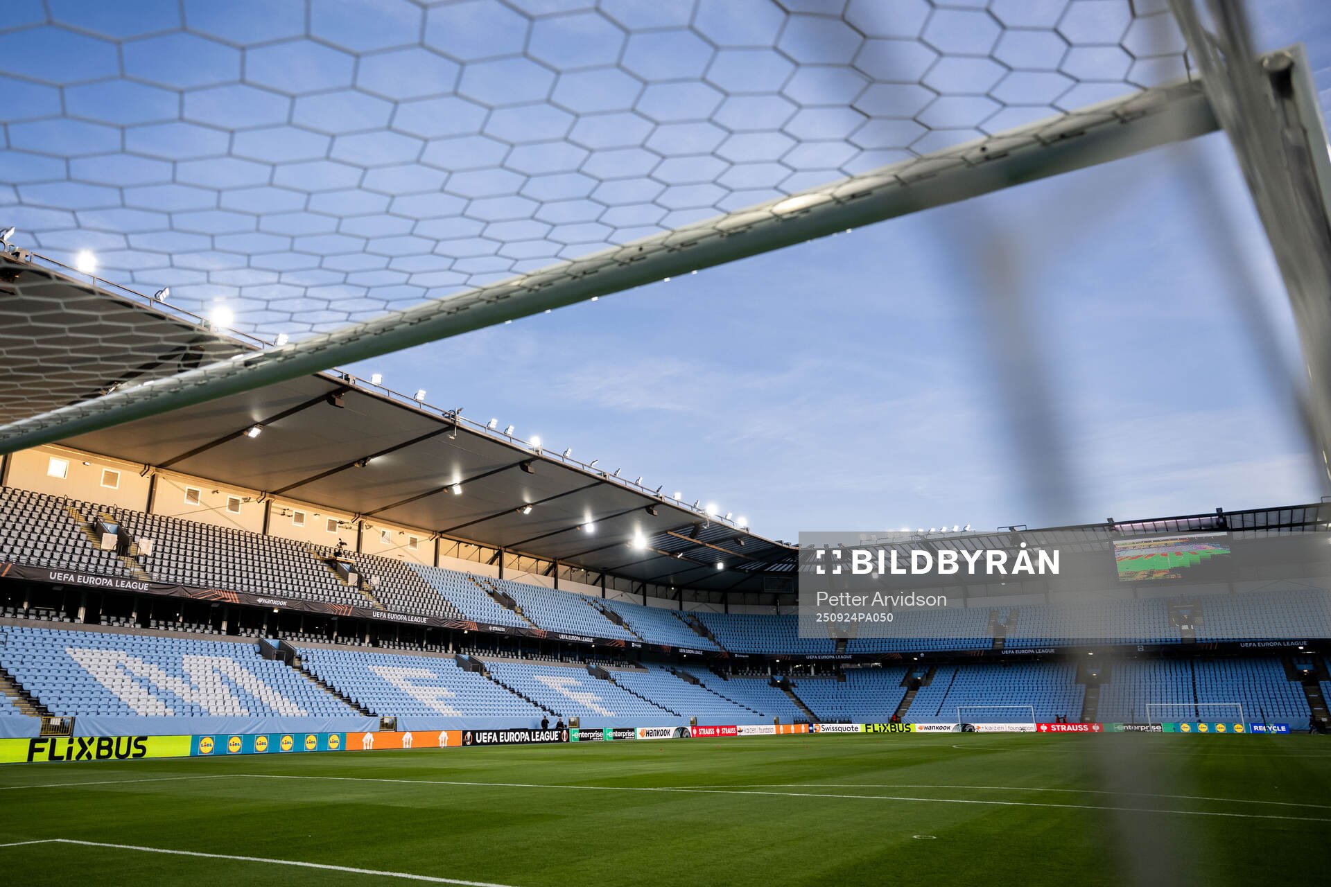 General interior view of Malmö New Stadium
