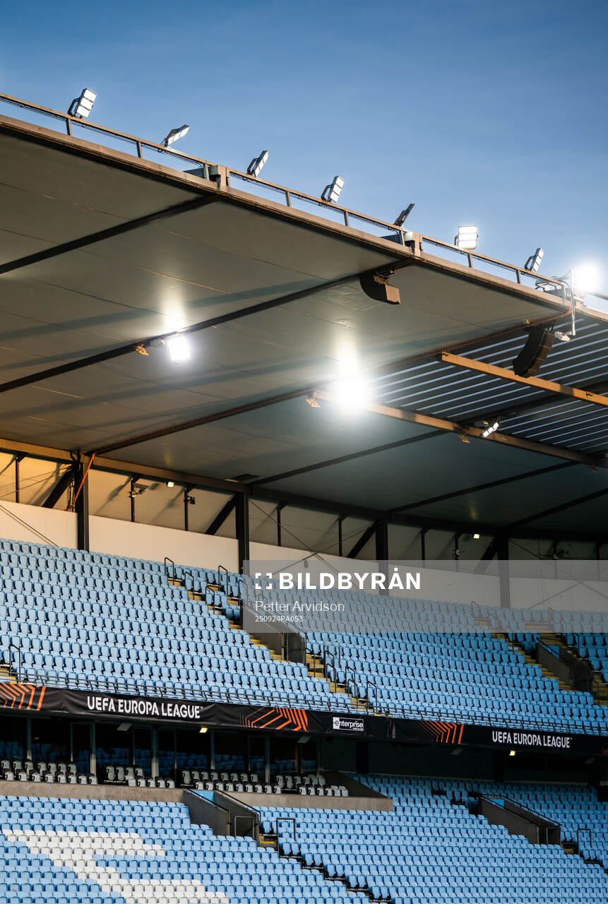 General interior view of Malmö New Stadium