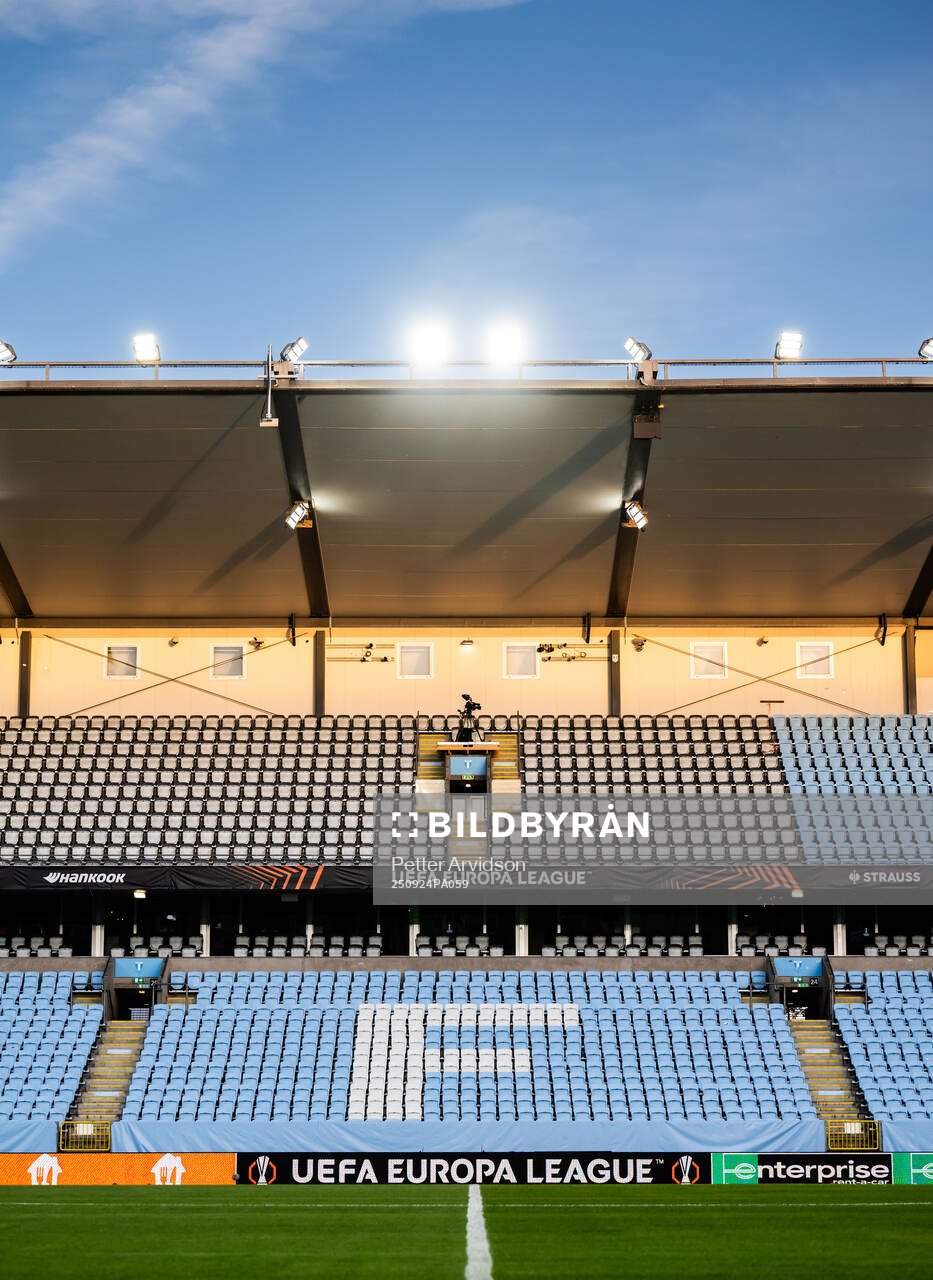 General interior view of Malmö New Stadium