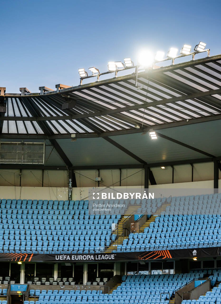 General interior view of Malmö New Stadium