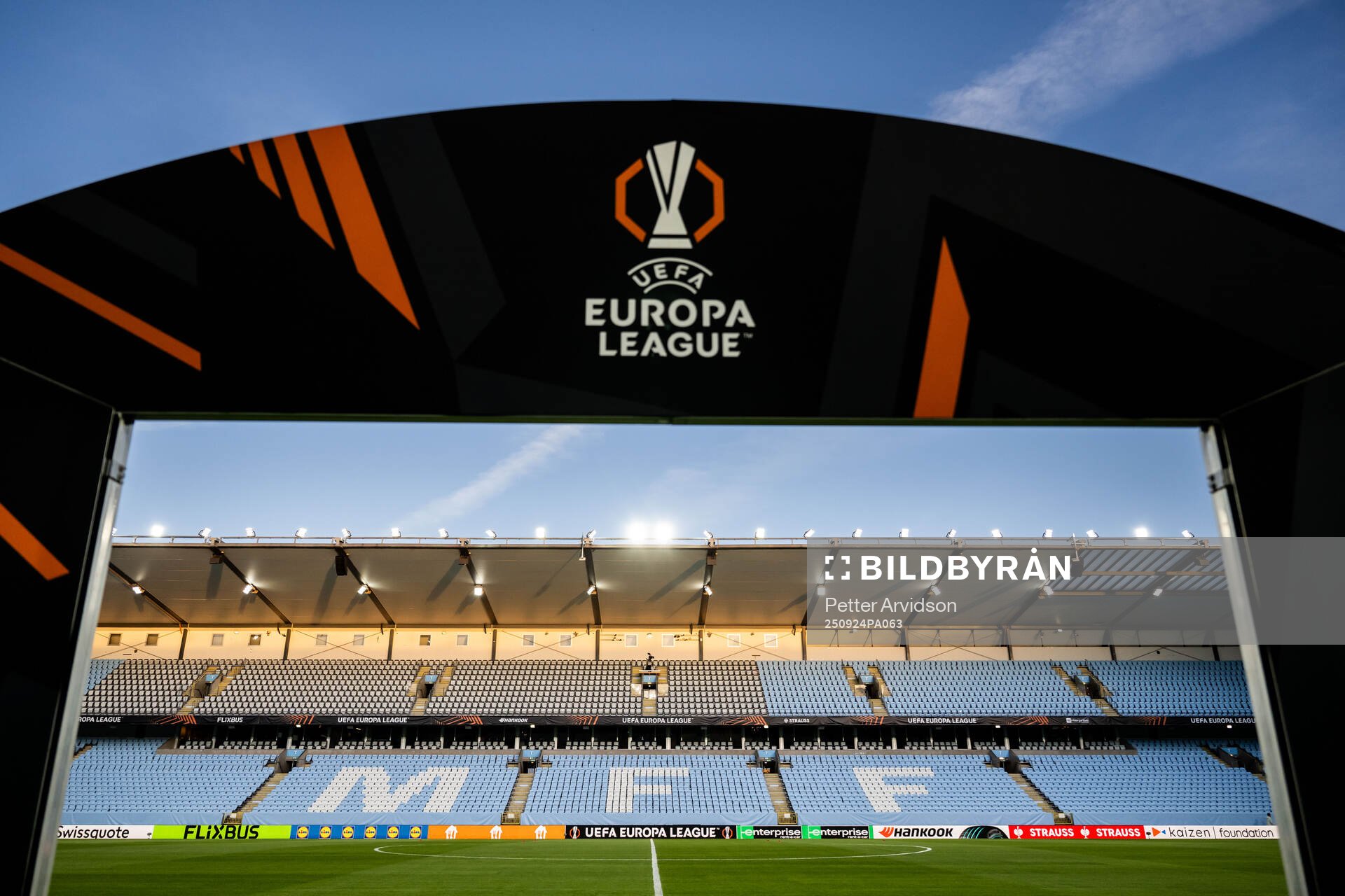 General interior view of Malmö New Stadium