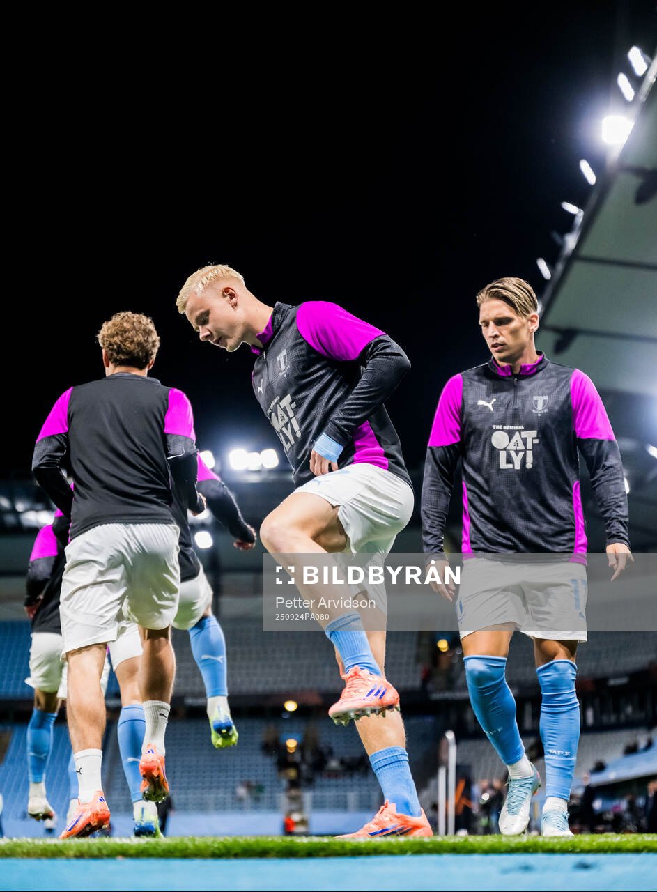 Otto Rosengren and Jens Stryger Larsen of Malmö FF