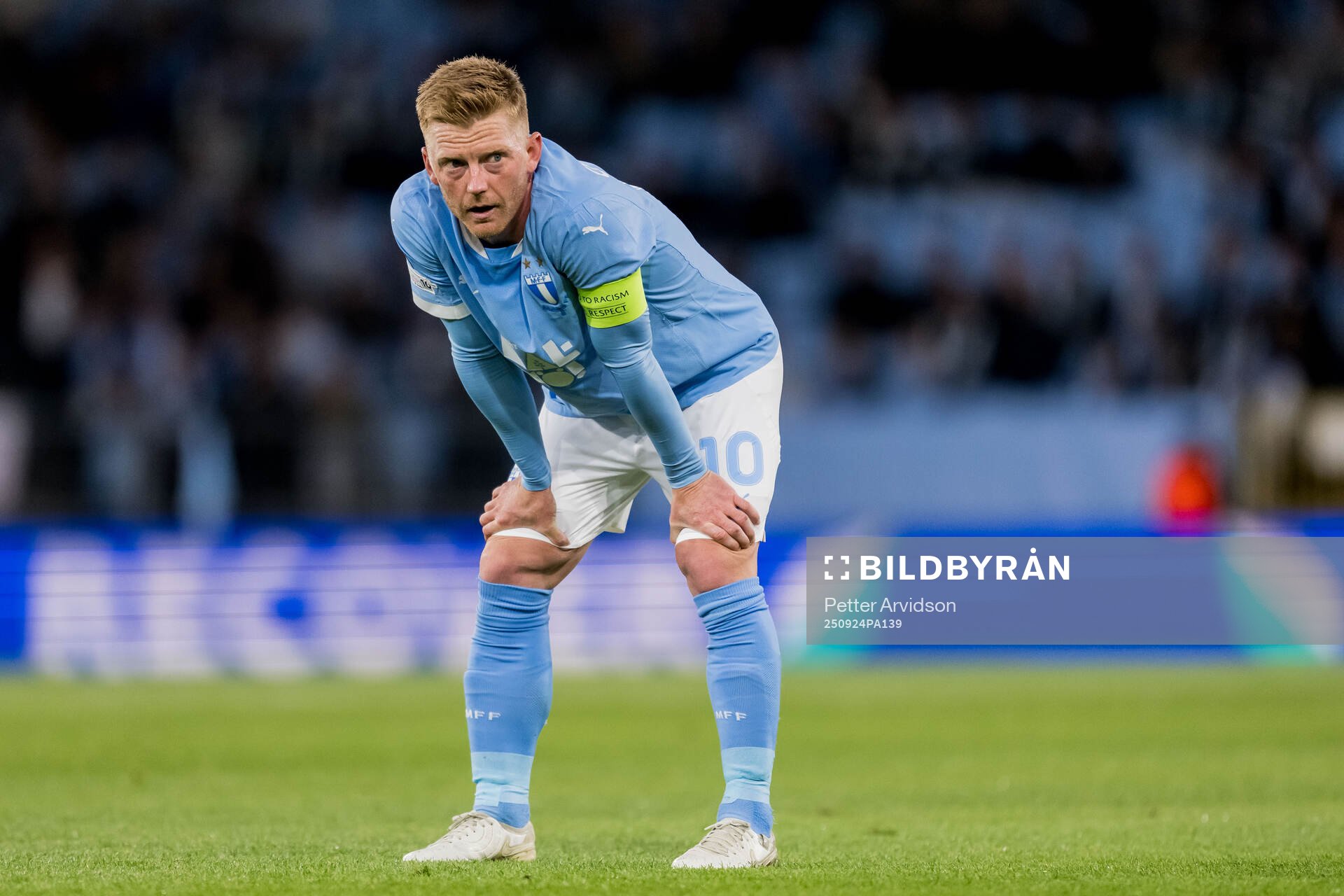 Anders Christiansen of Malmö FF looks dejected