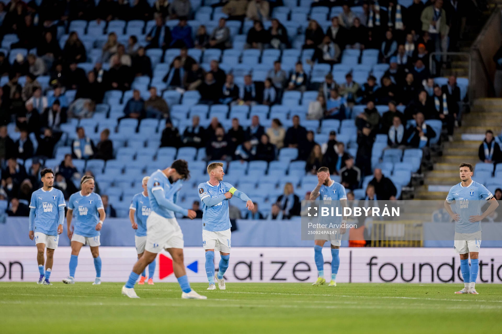 Anders Christiansen of Malmö FF looks dejected