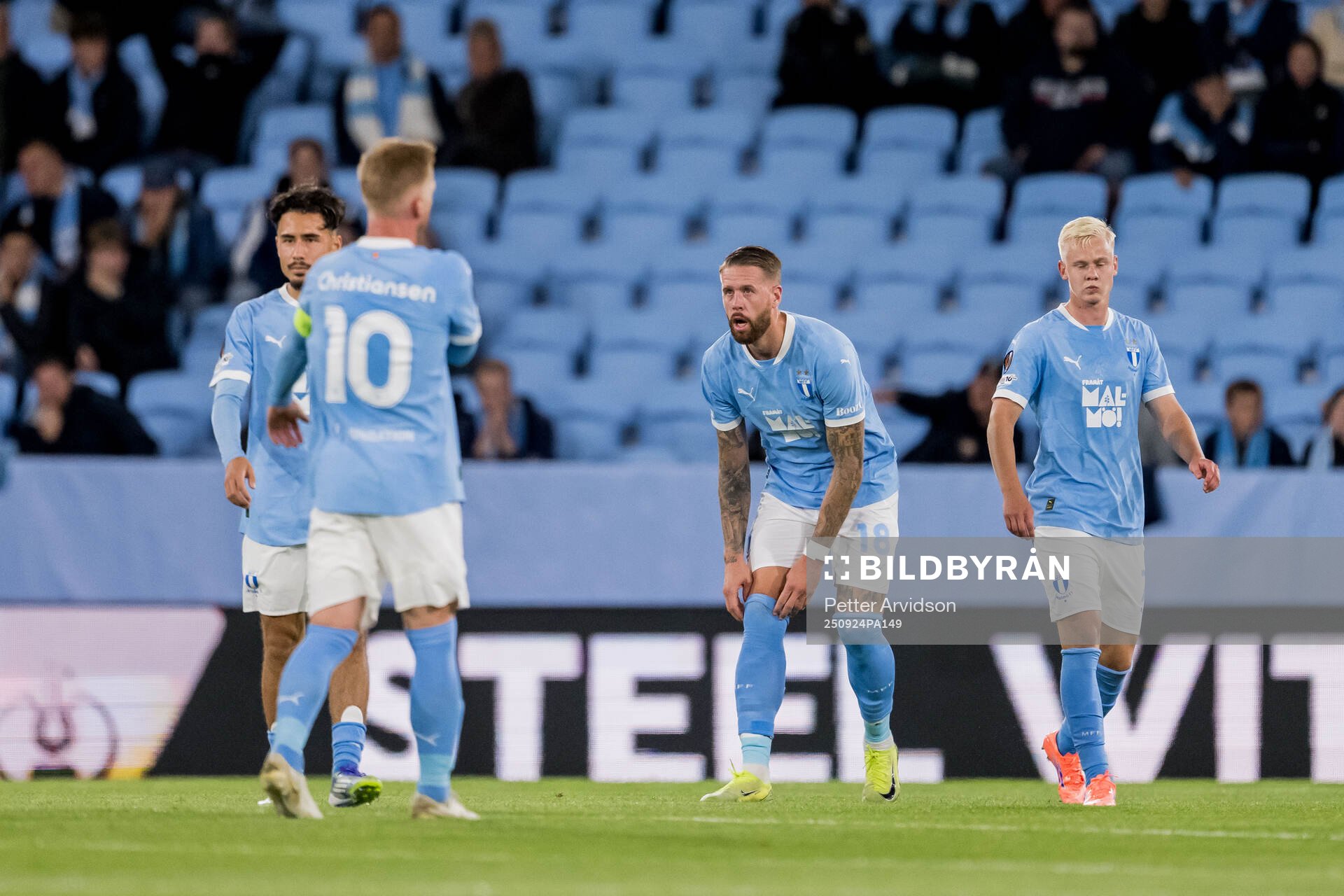 Adrian Skogmar, Pontus Jansson and Salifou Soumah of Malmö