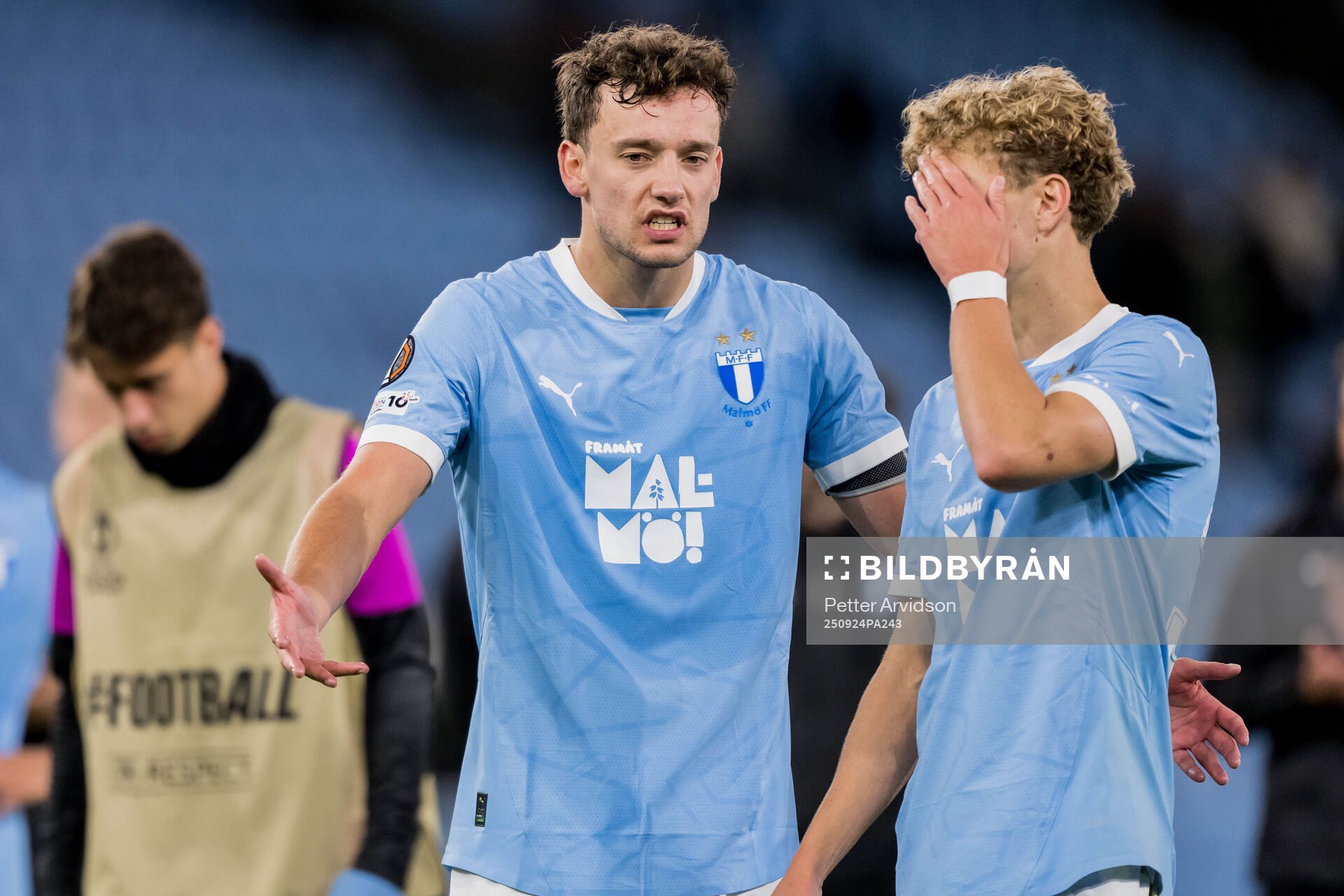 Colin Rösler and Hugo Bolin of Malmö FF