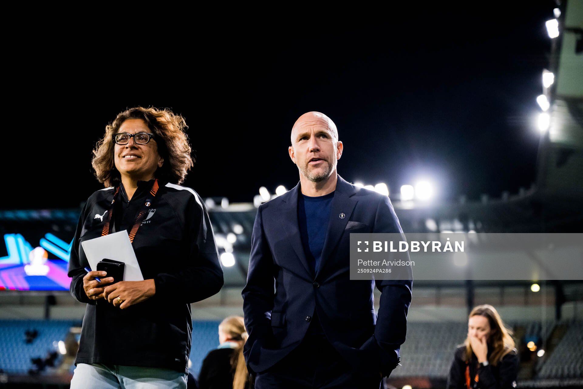 Ester Kristiansson and head coach Henrik Rydström of