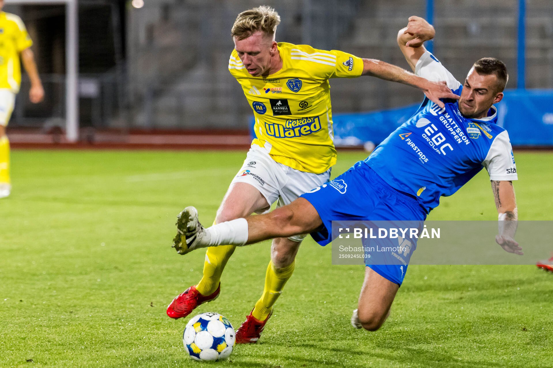 Falkenbergs Lucas Sibelius och Oddevolds Jesper Merbom