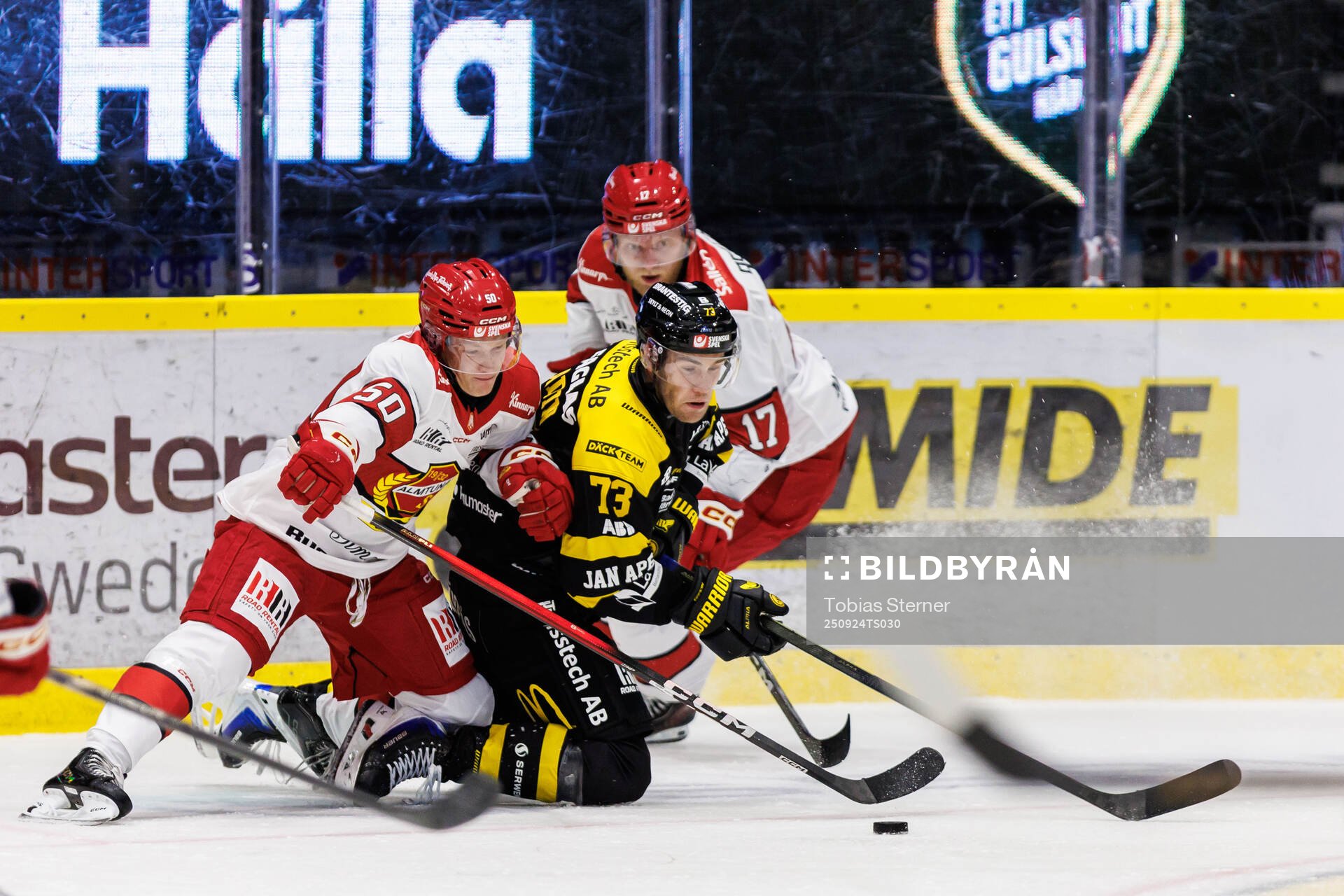 Almtunas Albin Udd och Oscar Pentler mot Västerås Anton