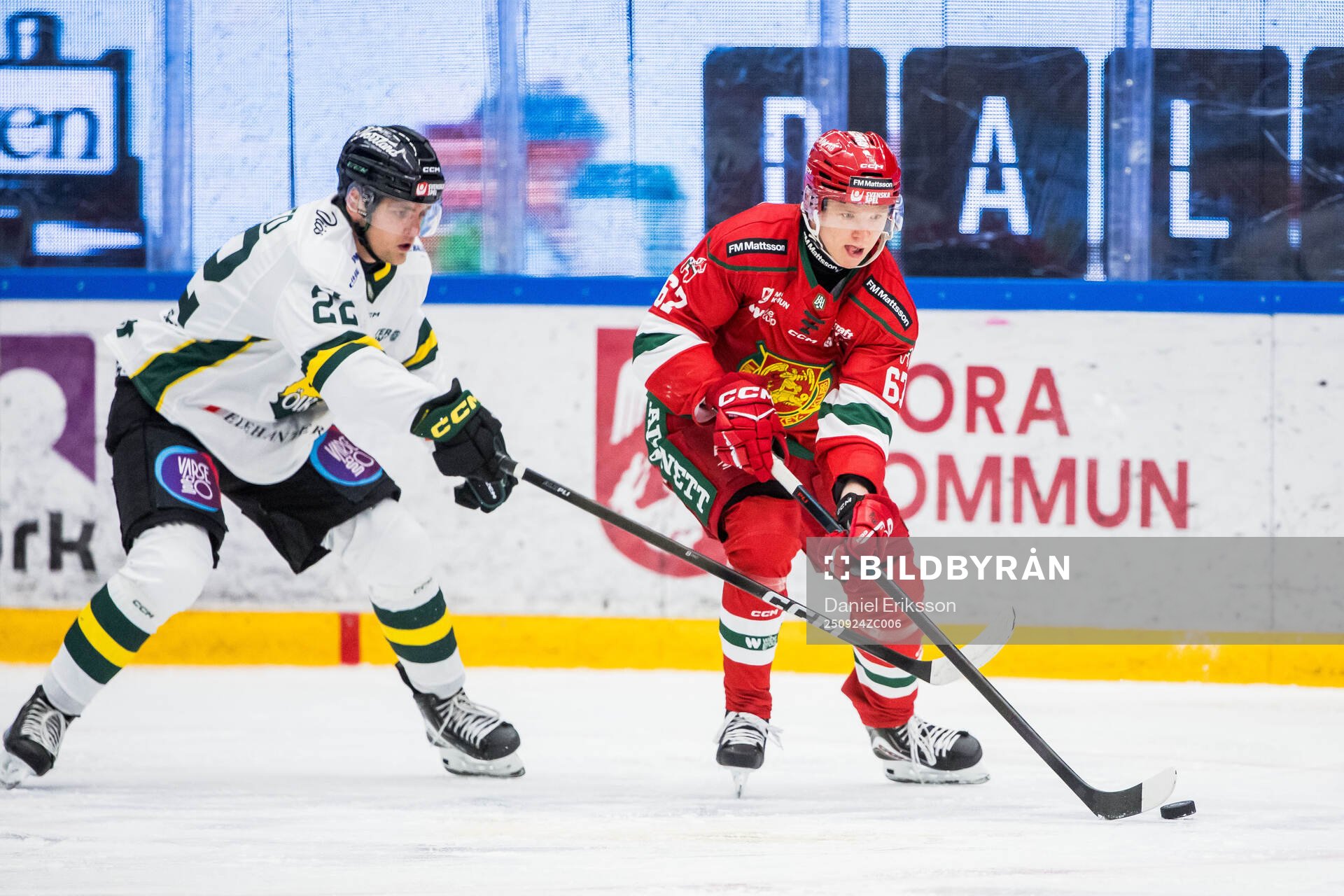 Östersunds Dennis Värmhed och Moras Jesper Norbäck