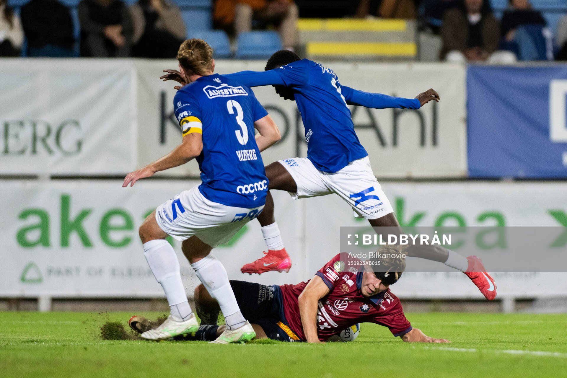 Trelleborgs Charlie Weberg och Trelleborgs Emmanuel Godwin