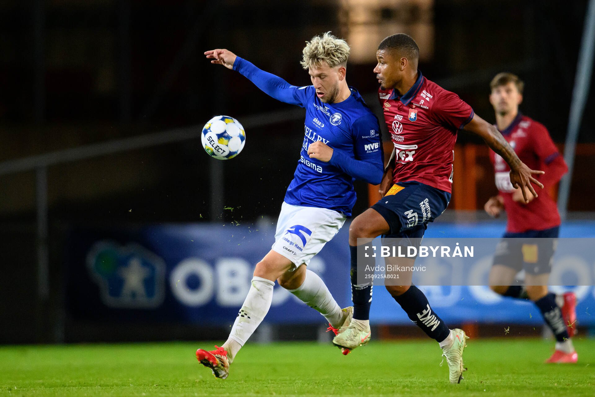 Trelleborgs Zean Peetz Dalugge och Örgrytes Mikael Dyrestam