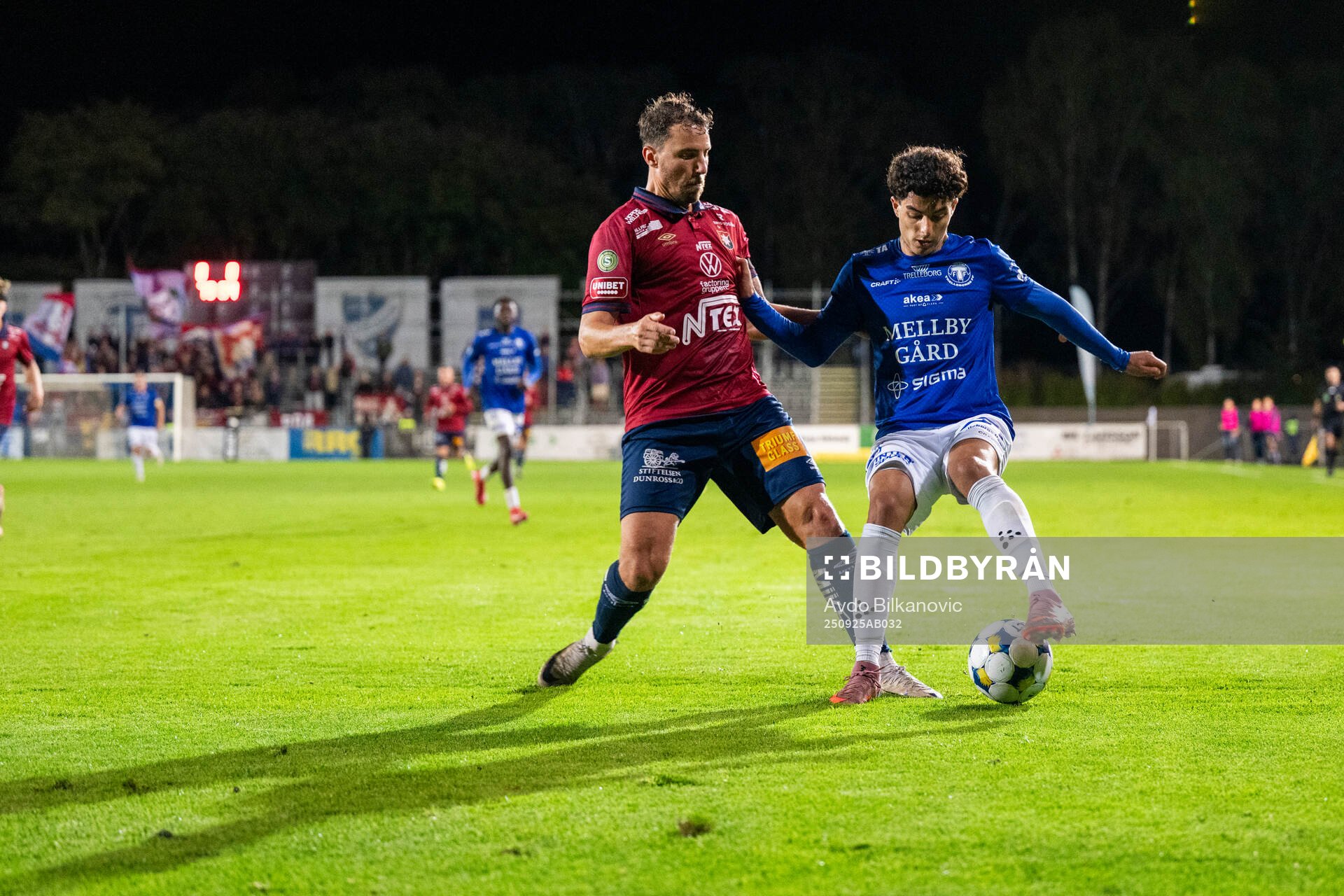 Trelleborgs Angelo Nehmé och Örgrytes Jonathan Azulay