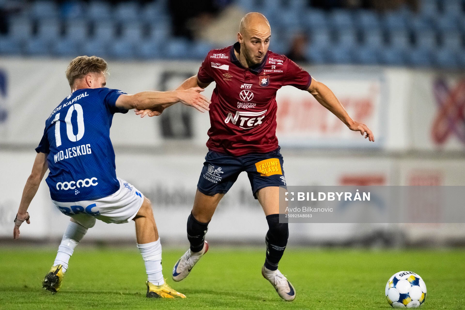 Trelleborgs Axel Vidjeskog och Örgrytes Amel Mujanic