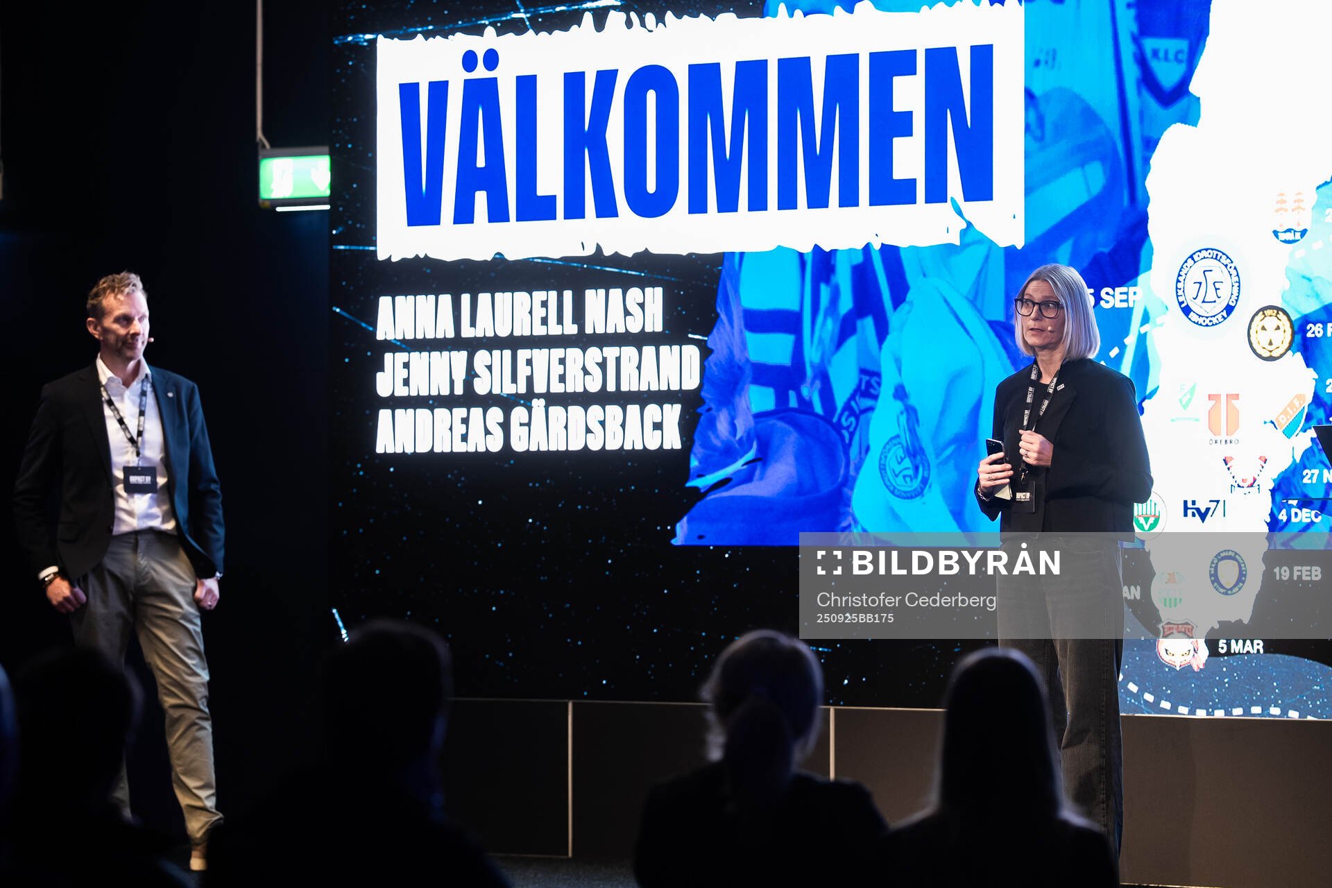 Andreas Gärdsback och Jenny Silfverstrand, VD SHL