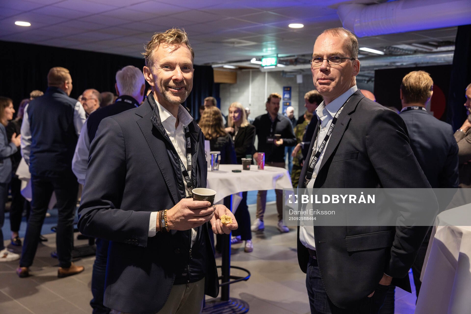 Andreas Gärdsback, ordförande Leksands IF och Peter Joon,
