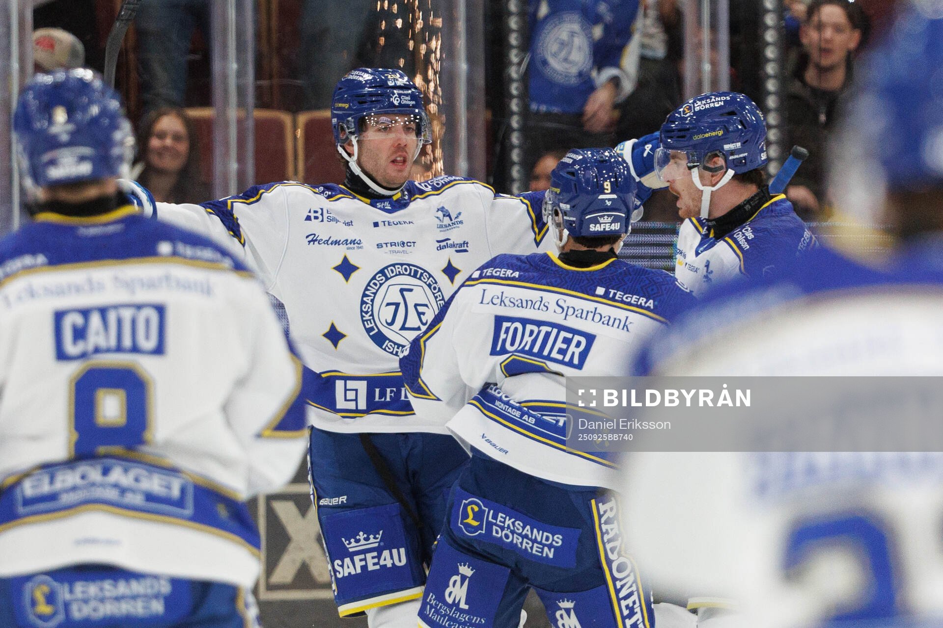 Leksands Nolan Stevens jublar
