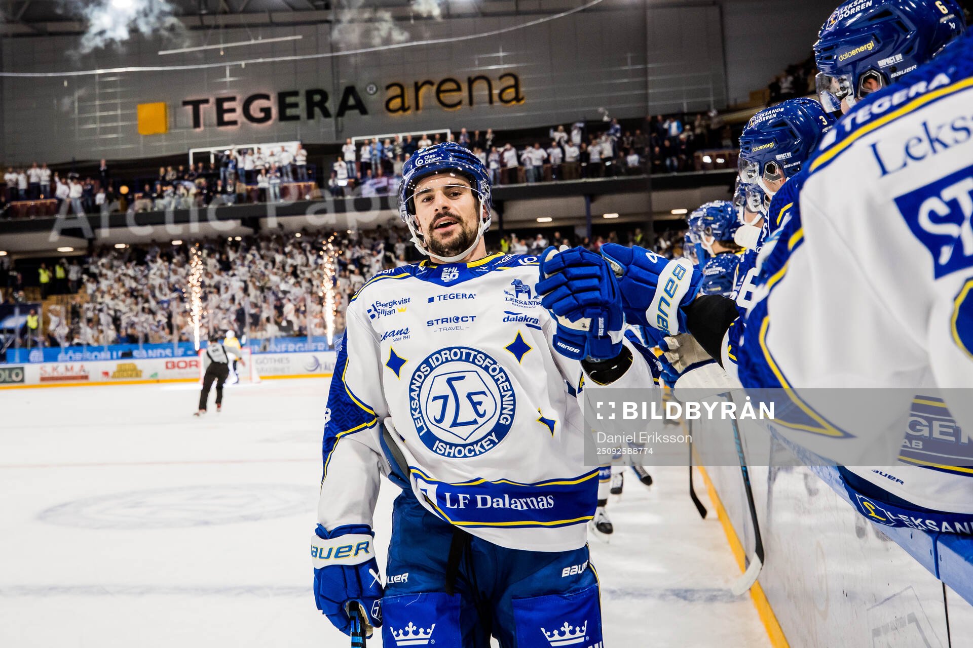 Leksands Gabriel Fortier jublar