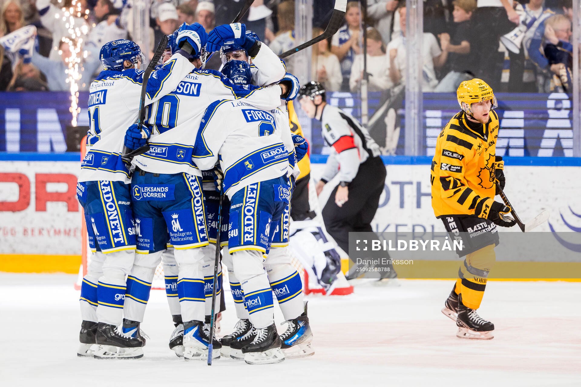 Leksands Gabriel Fortier jublar