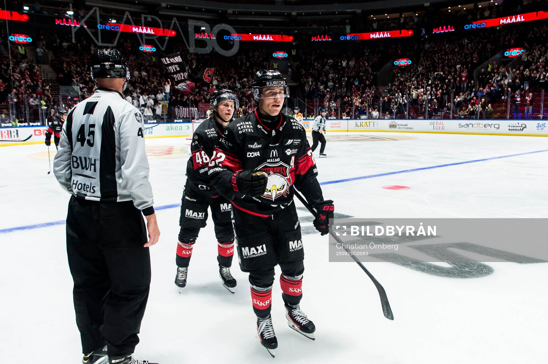 Malmö Redhawks Janne Kuokkanen jublar