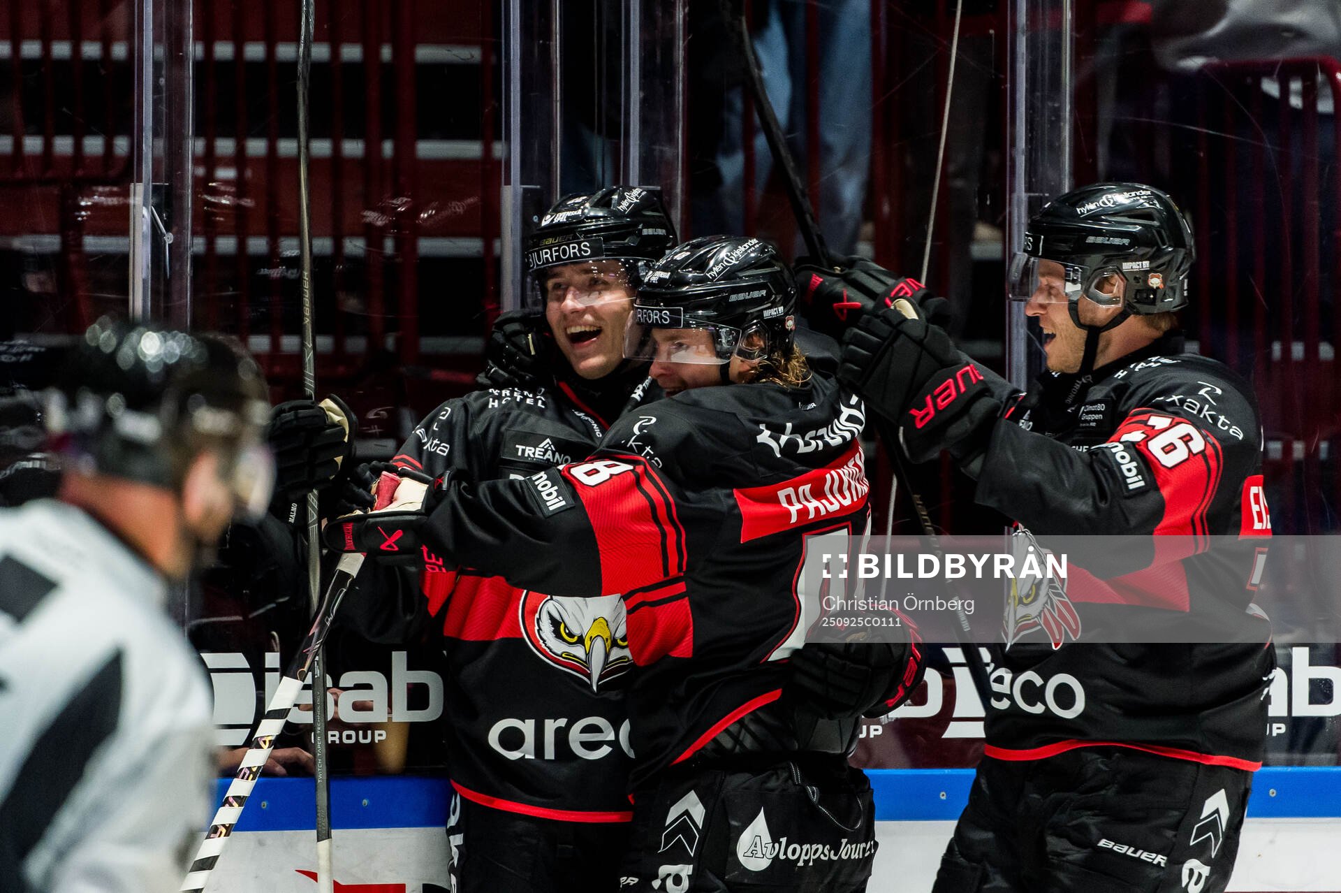 Malmö Redhawks Janne Kuokkanen jublar