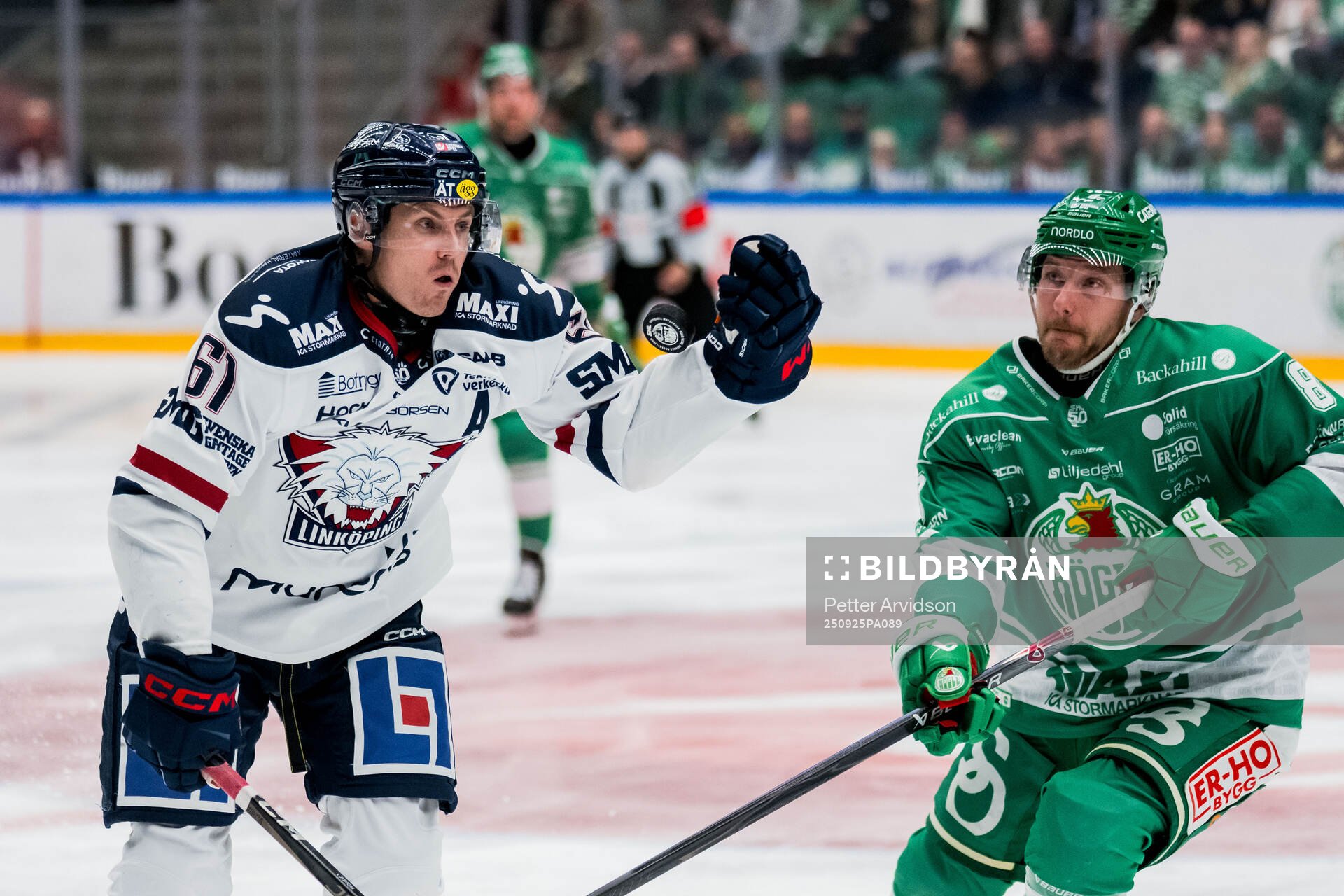 Linköpings Markus Ljungh och Rögles Linus Sandin