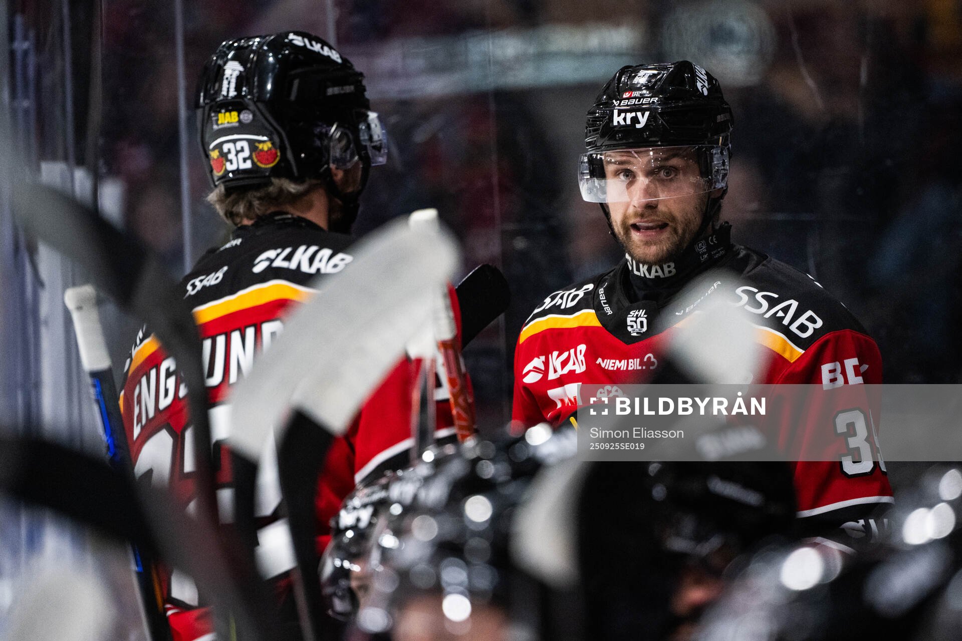 Luleås Oscar Engsund och Pontus Själin