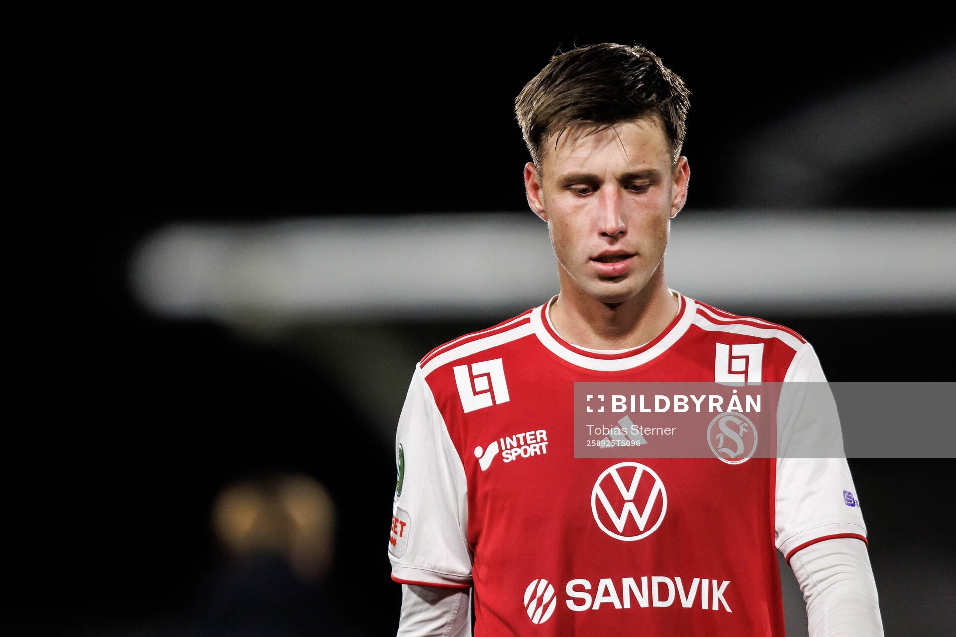 Sandvikens IFs Filip Olsson deppar