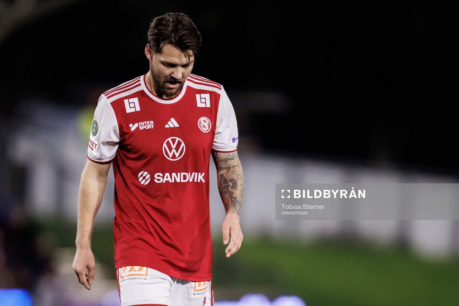 Sandvikens IFs Karl Bohm deppar