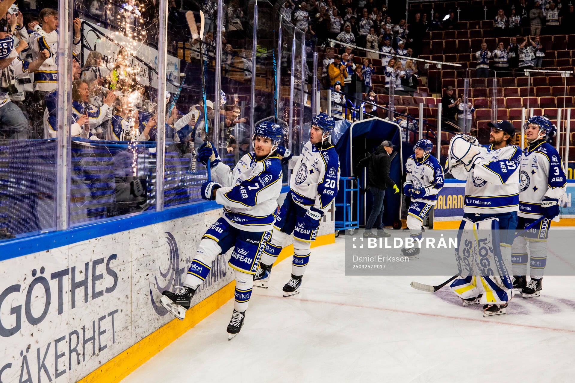 Leksands Marcus Karlberg jublar