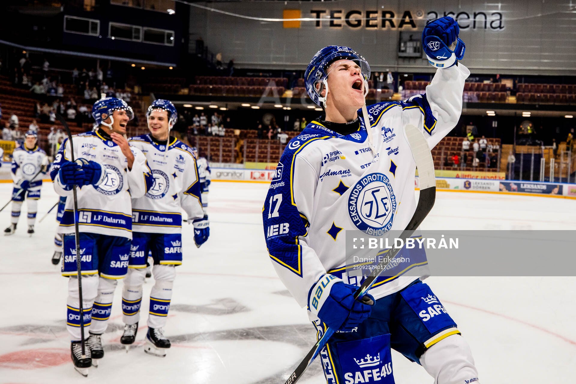 Leksands Dennis Altörn jublar