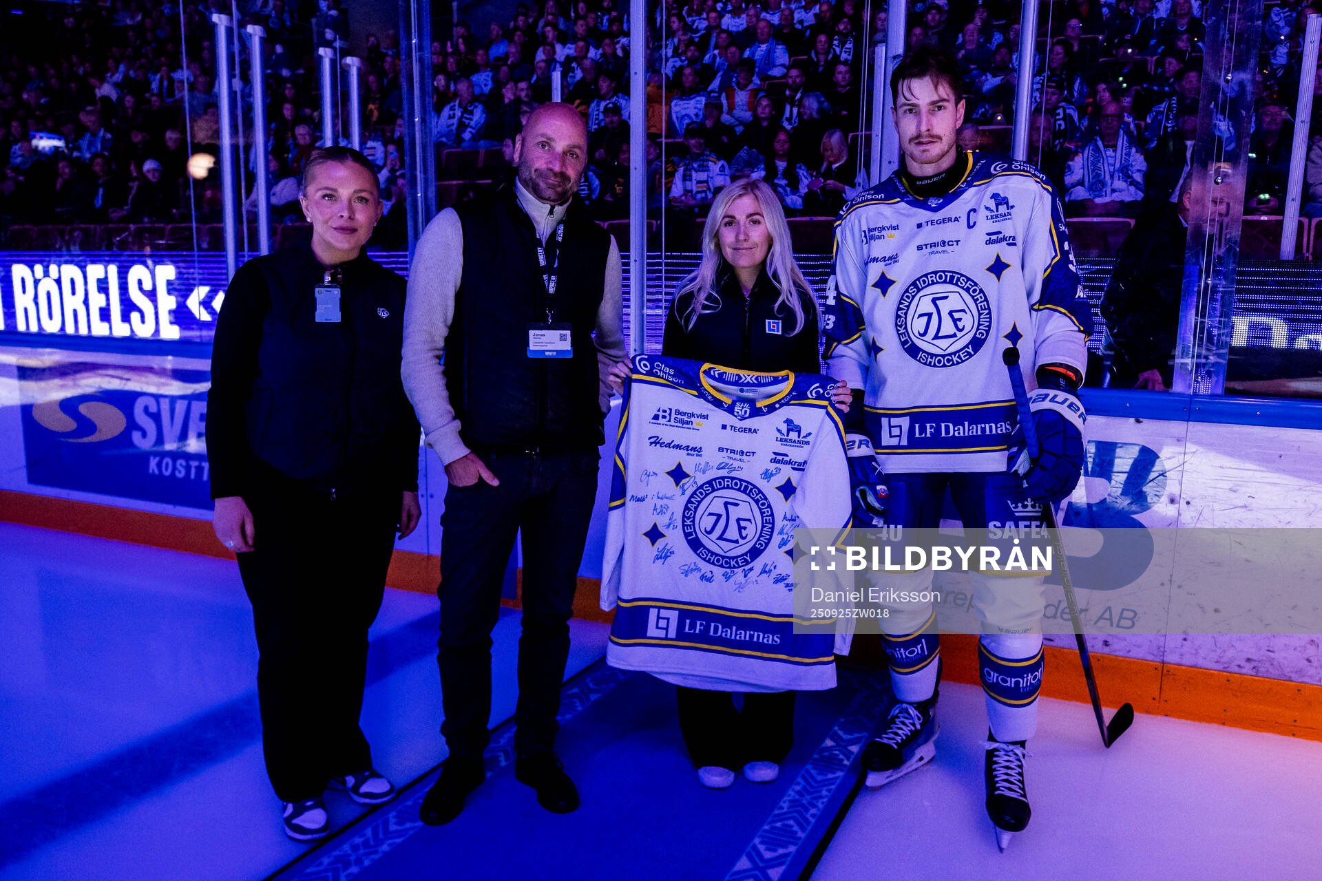Kvällens matchvärd Dalarna i rörelse och Leksands Peter