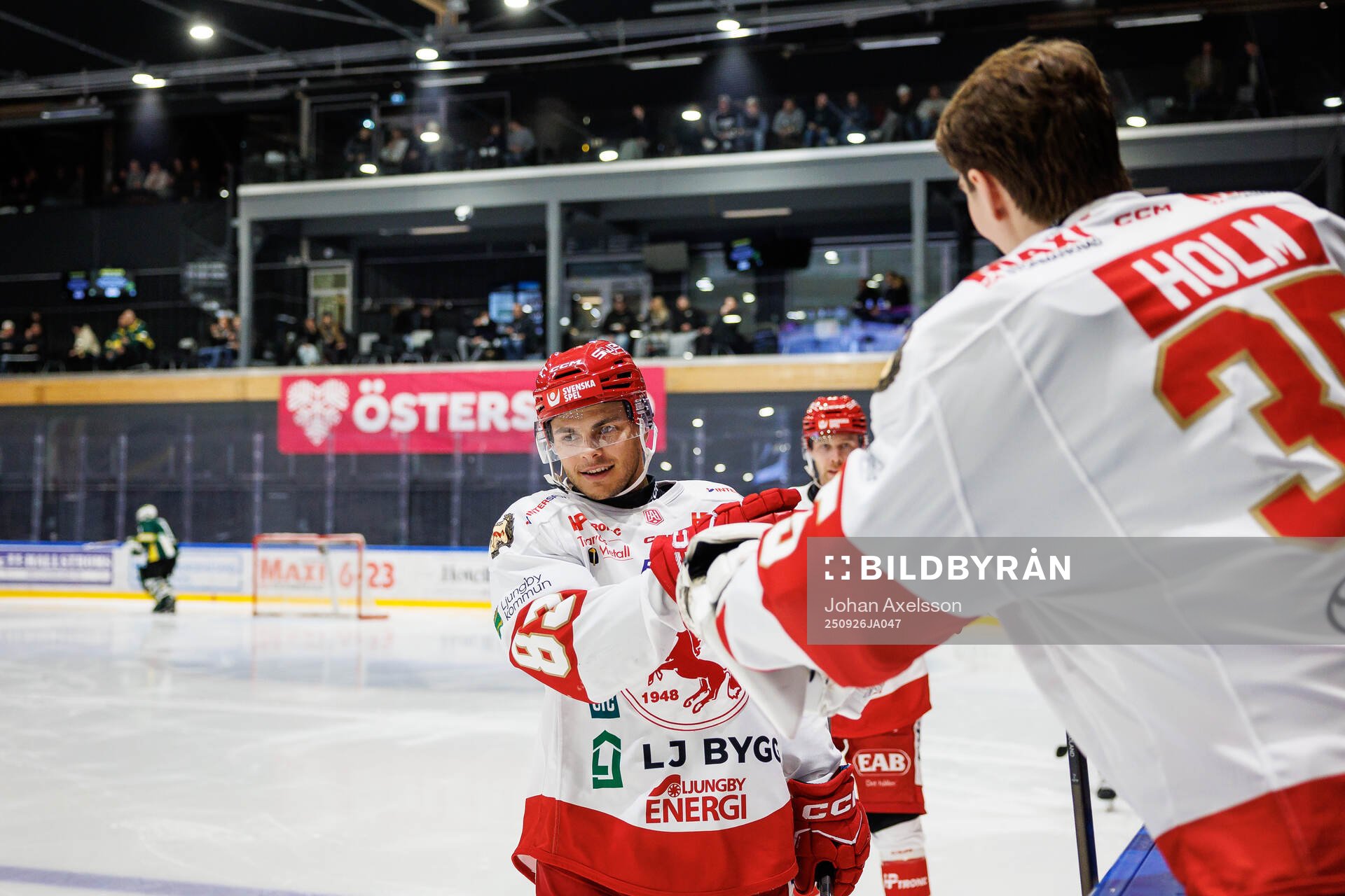 Troja/Ljungbys Jonathan Wikström jublar