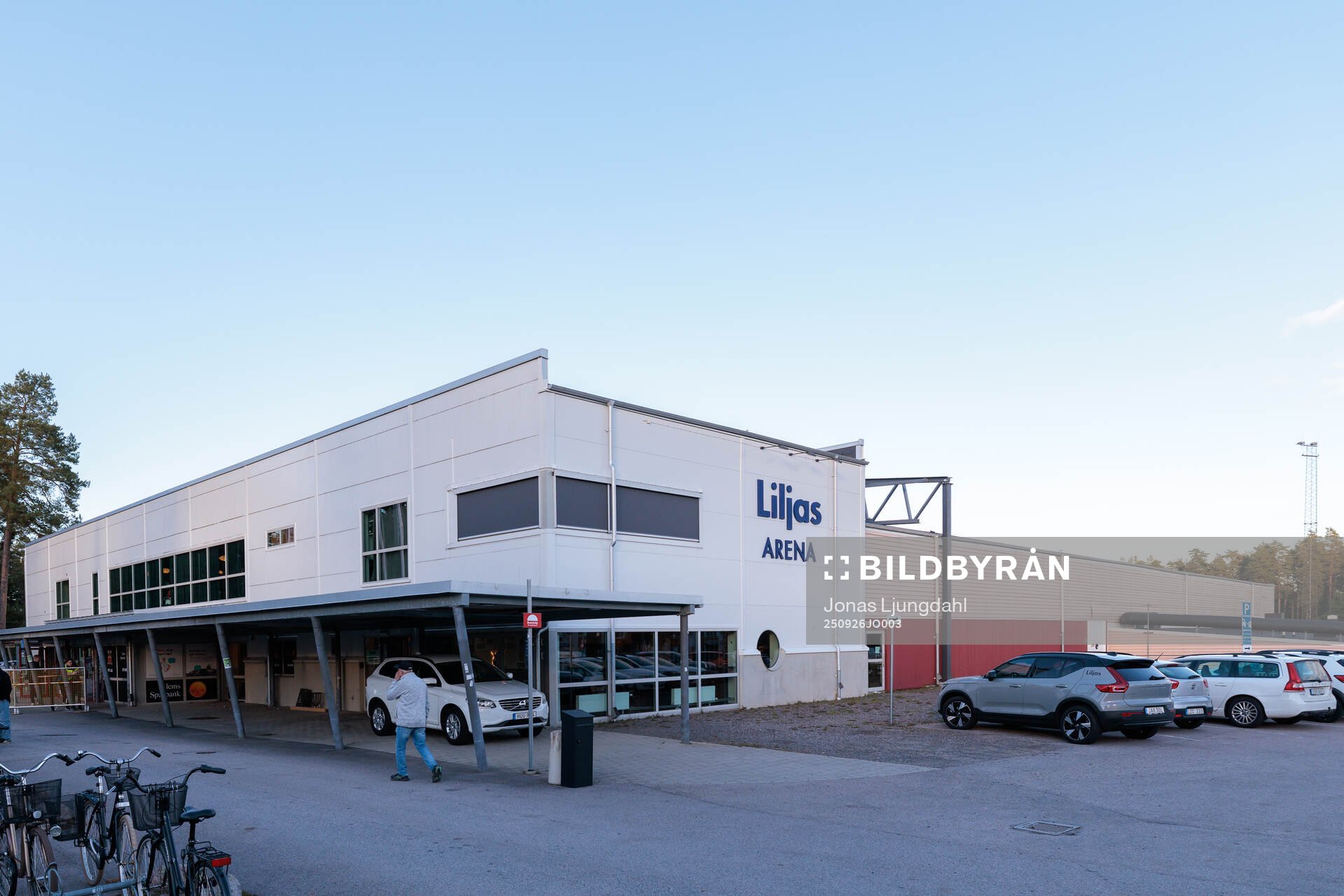 Exteriör vy av Liljas Arena