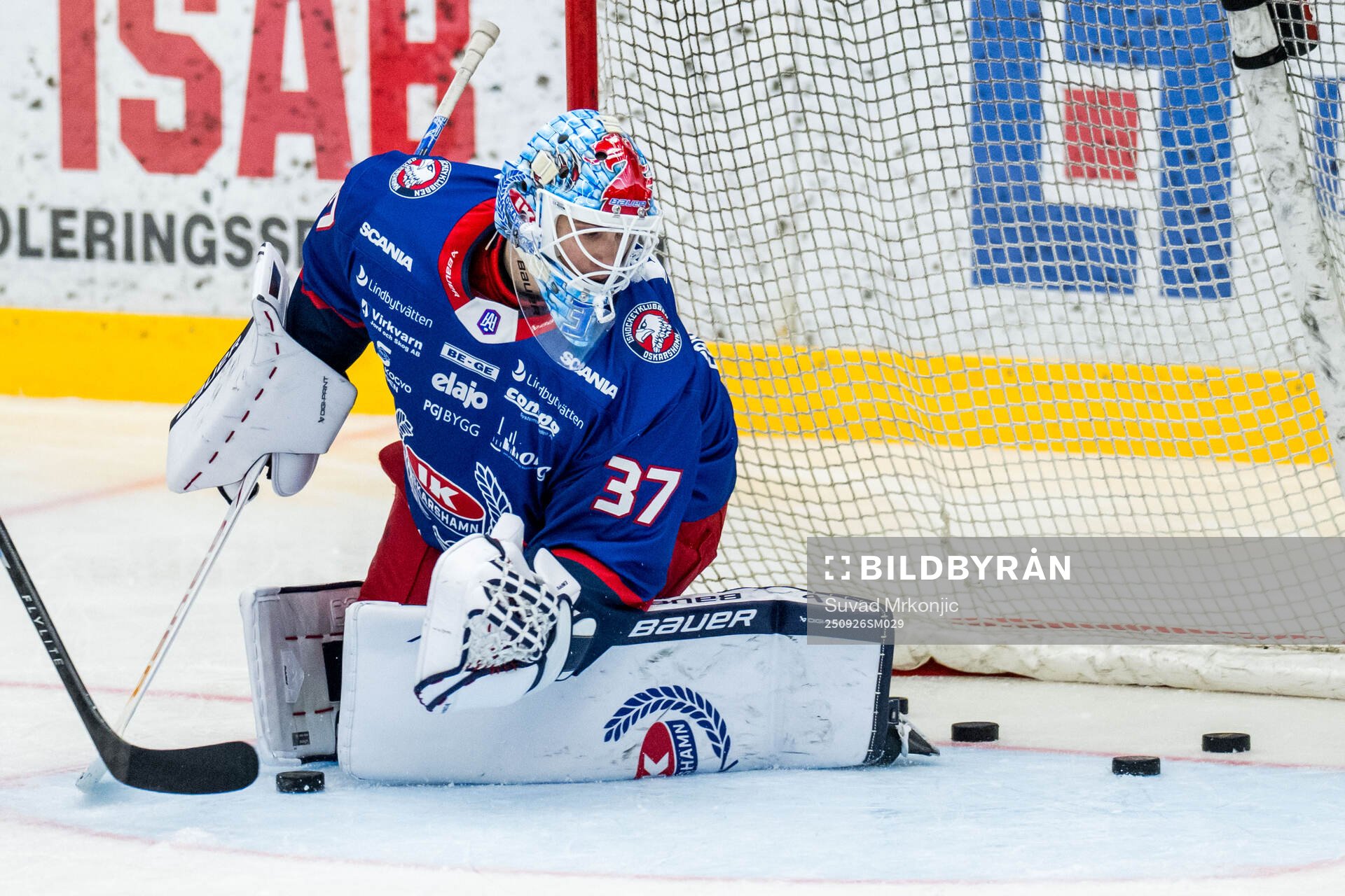 Oskarshamns målvakt Emil Vuorio