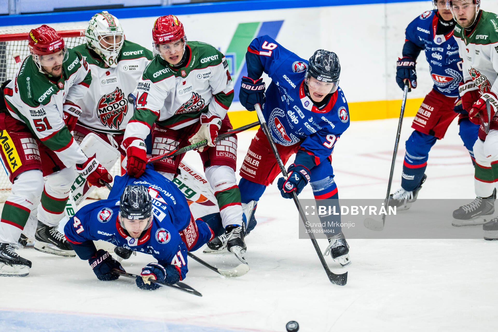 Modos Victor Berglund och Oskarshamns Melker Eriksson och
