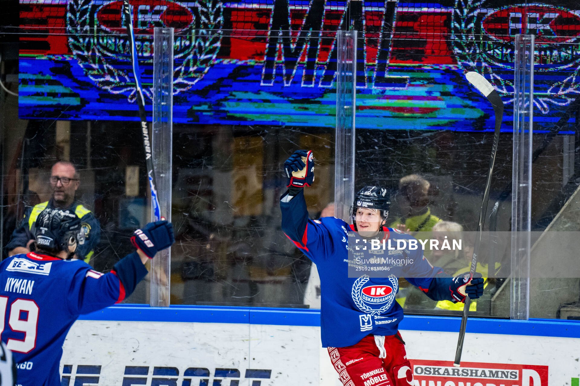 Oskarshamns Teemu Olavi Lepaus jublar