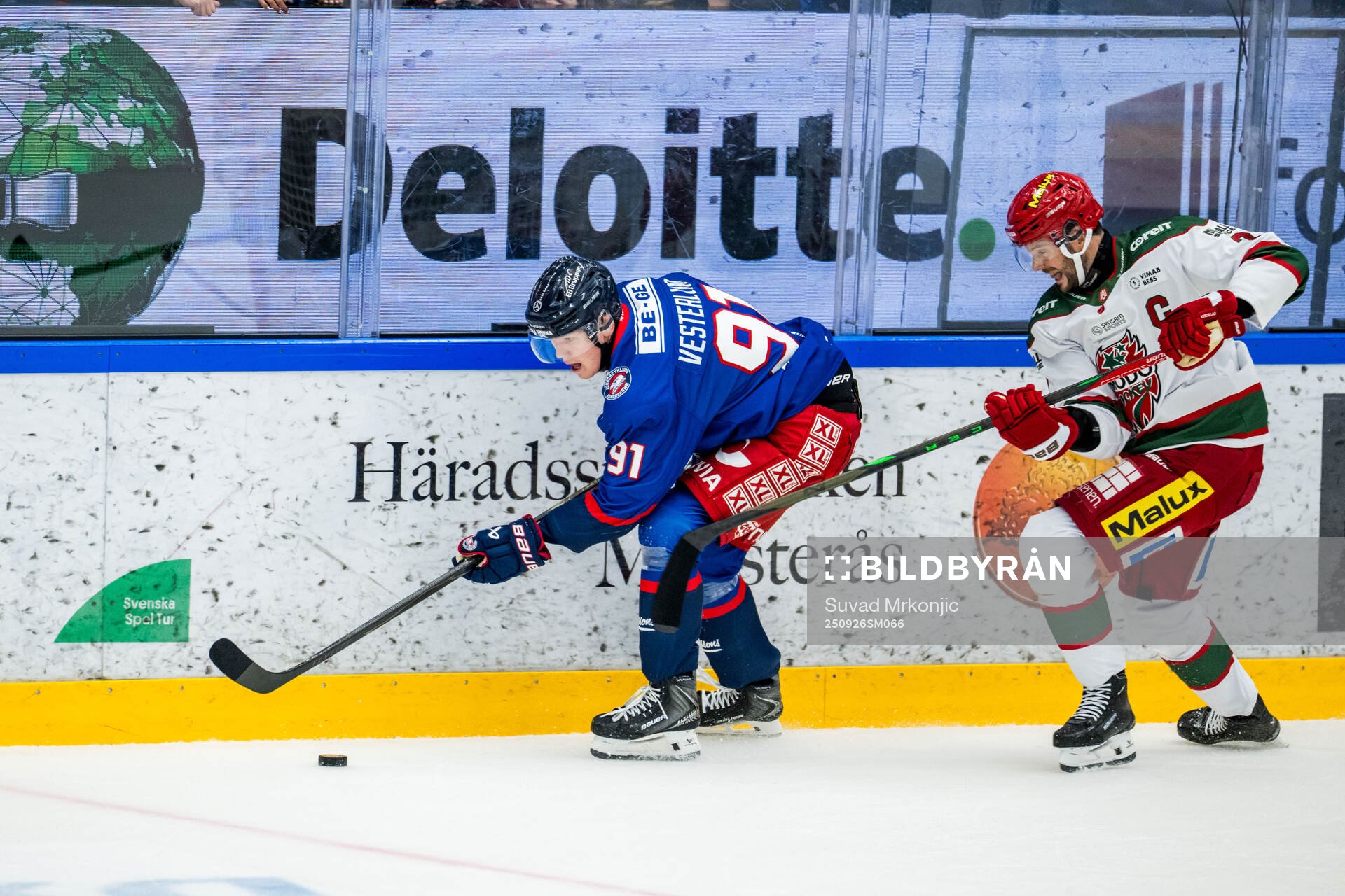 Oskarshamns Lukas Vesterlund och Modos David Rundblad