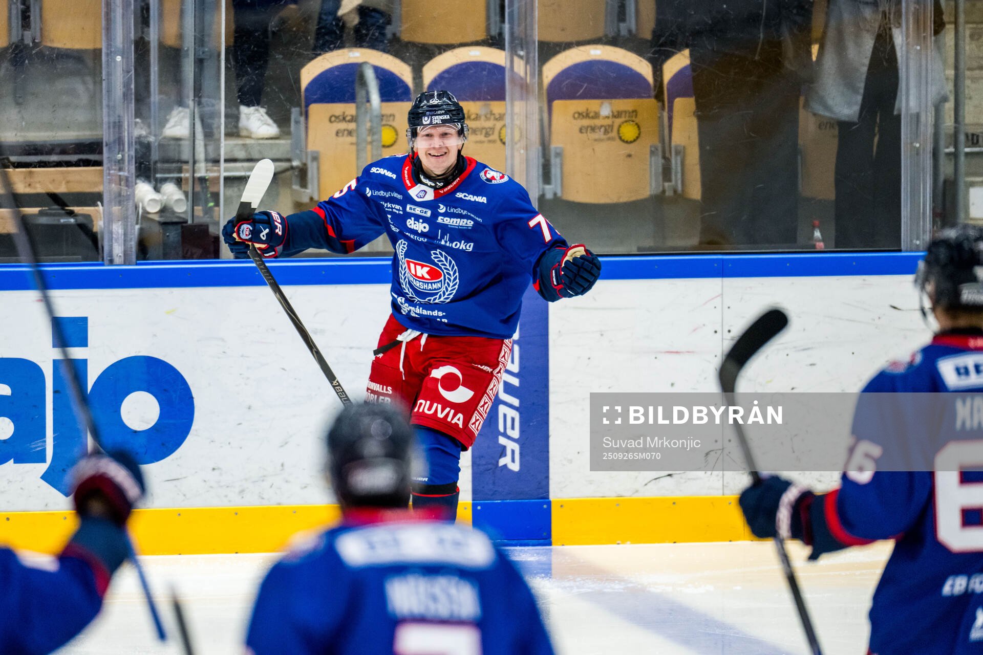 Oskarshamns Teemu Olavi Lepaus jublar