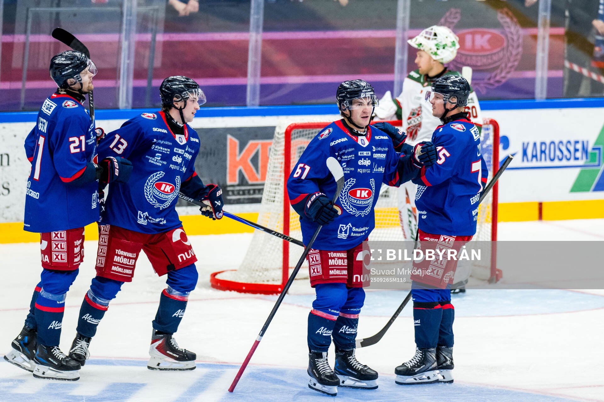 Oskarshamns Joni Ikonen jublar