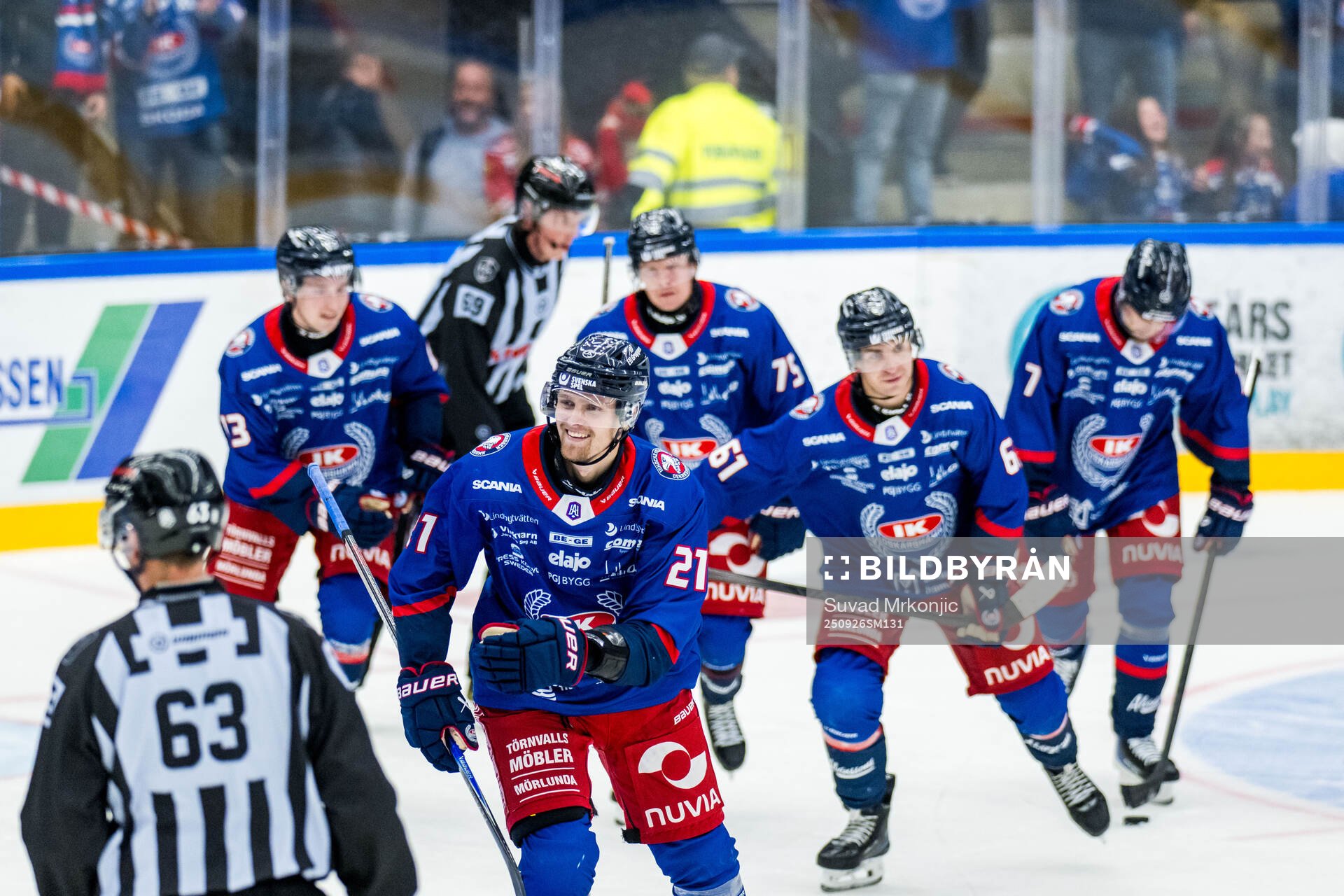 Oskarshamns Hampus Karlsson jublar
