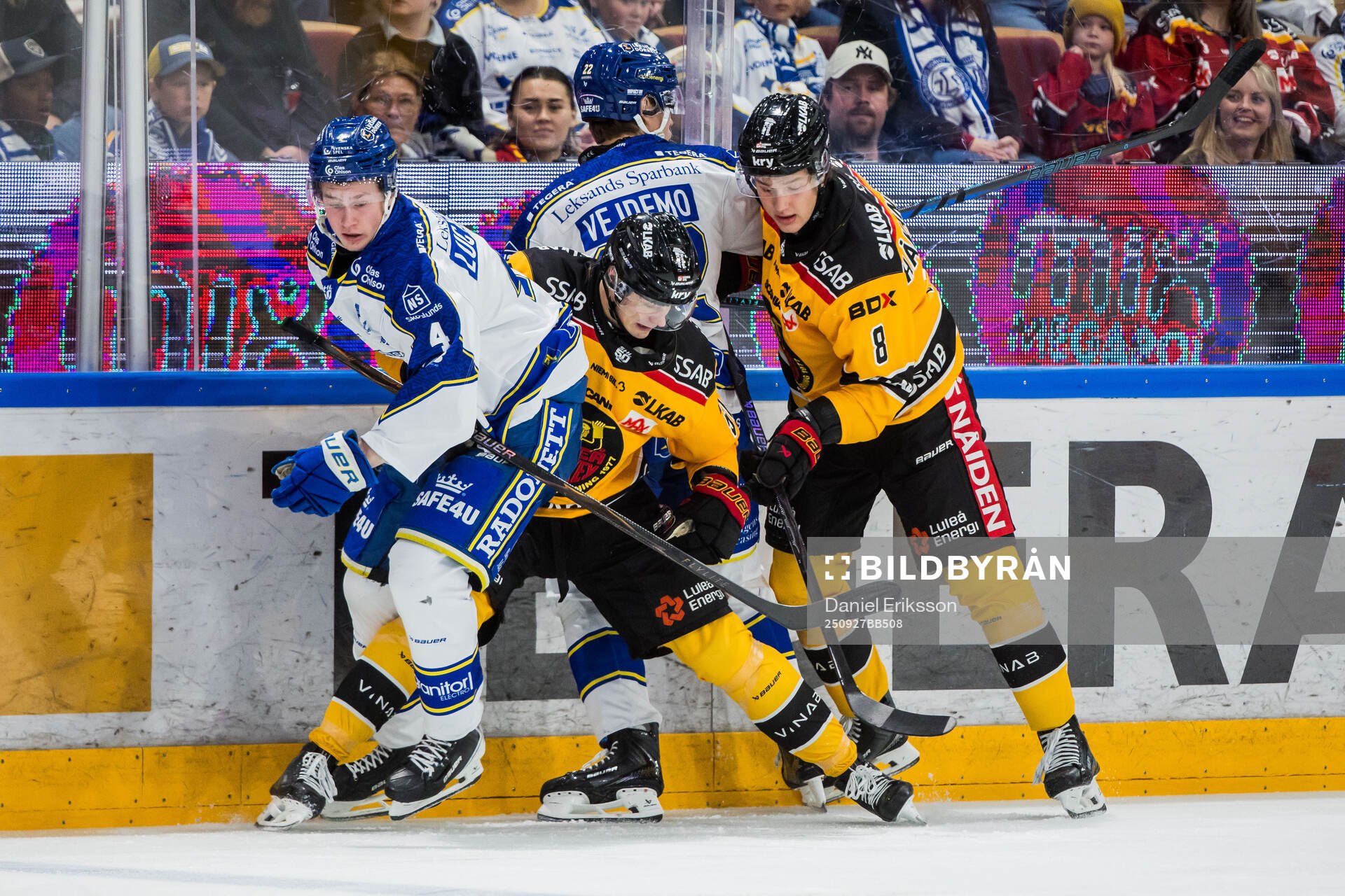 Leksands Tinus Luc Koblar mot Luleås Markus Nurmi och