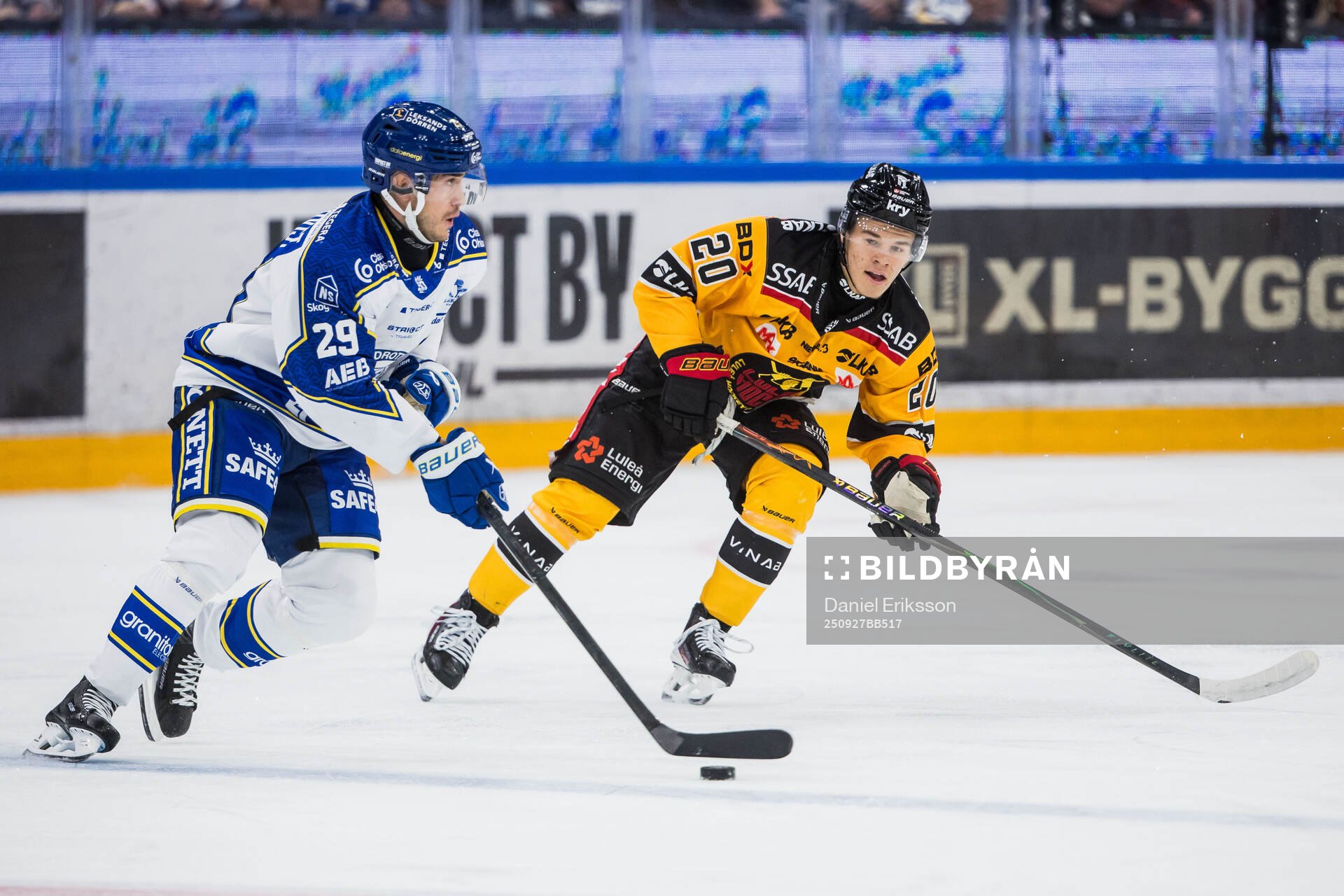Leksands Michael Lindqvist och Luleås Casper Juustovaara