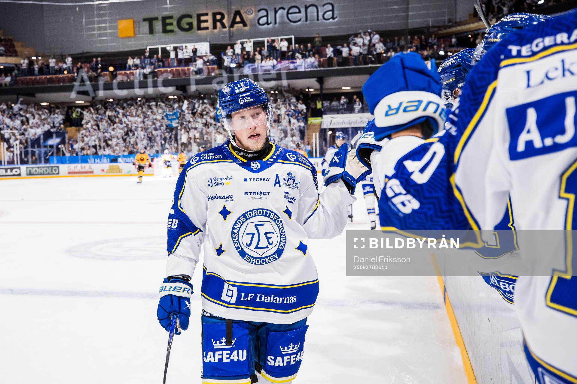 Leksands Kalle Östman jublar