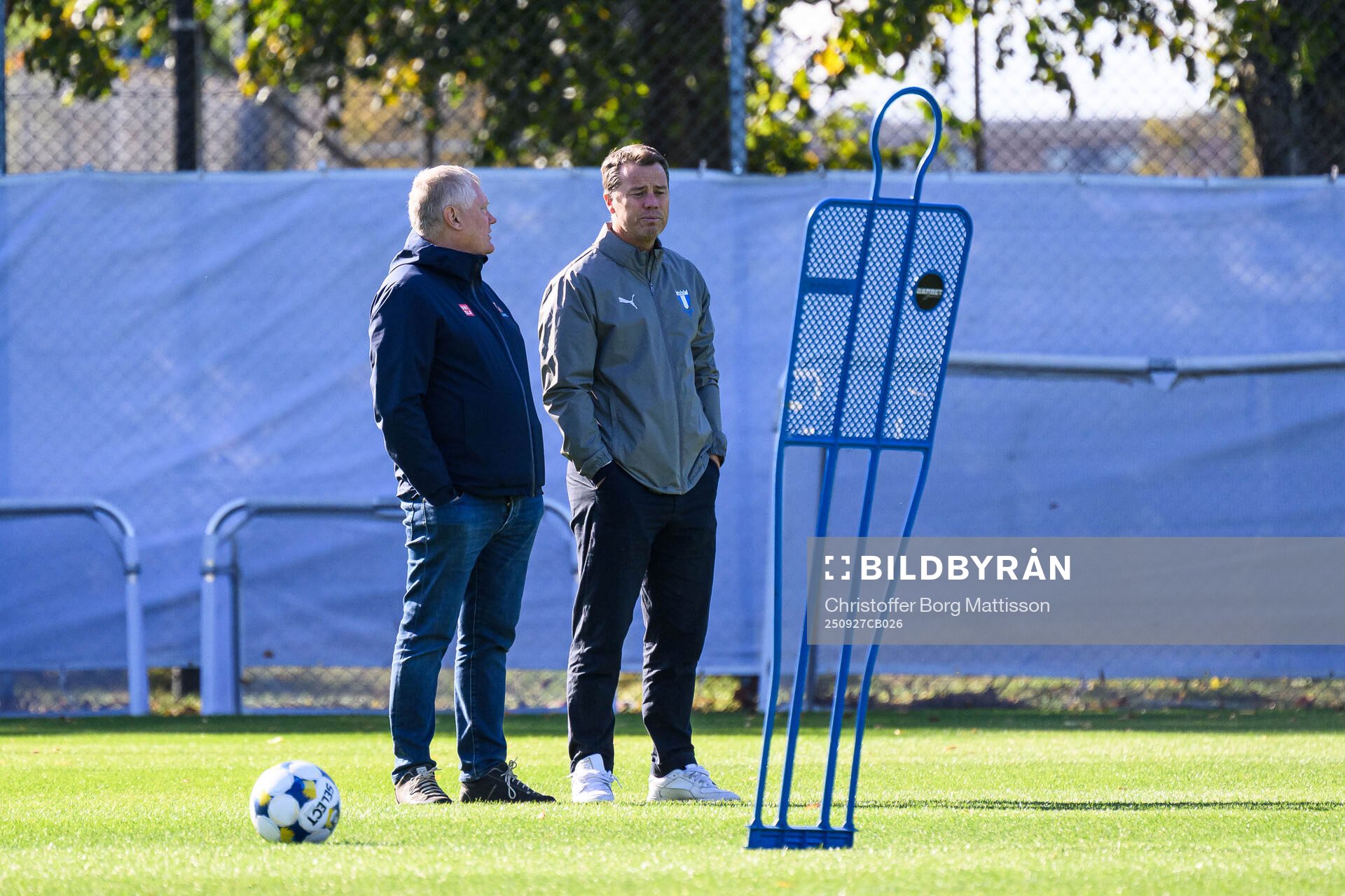 Ordförande Anders Pålsson och sportchef Daniel Andersson