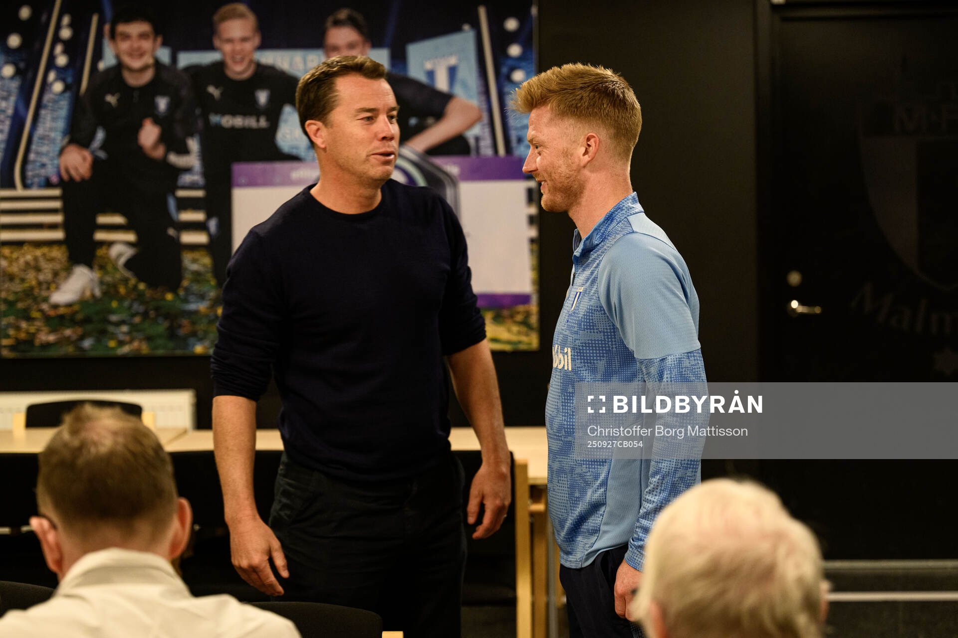 Sportchef Daniel Andersson och Anders Christiansen