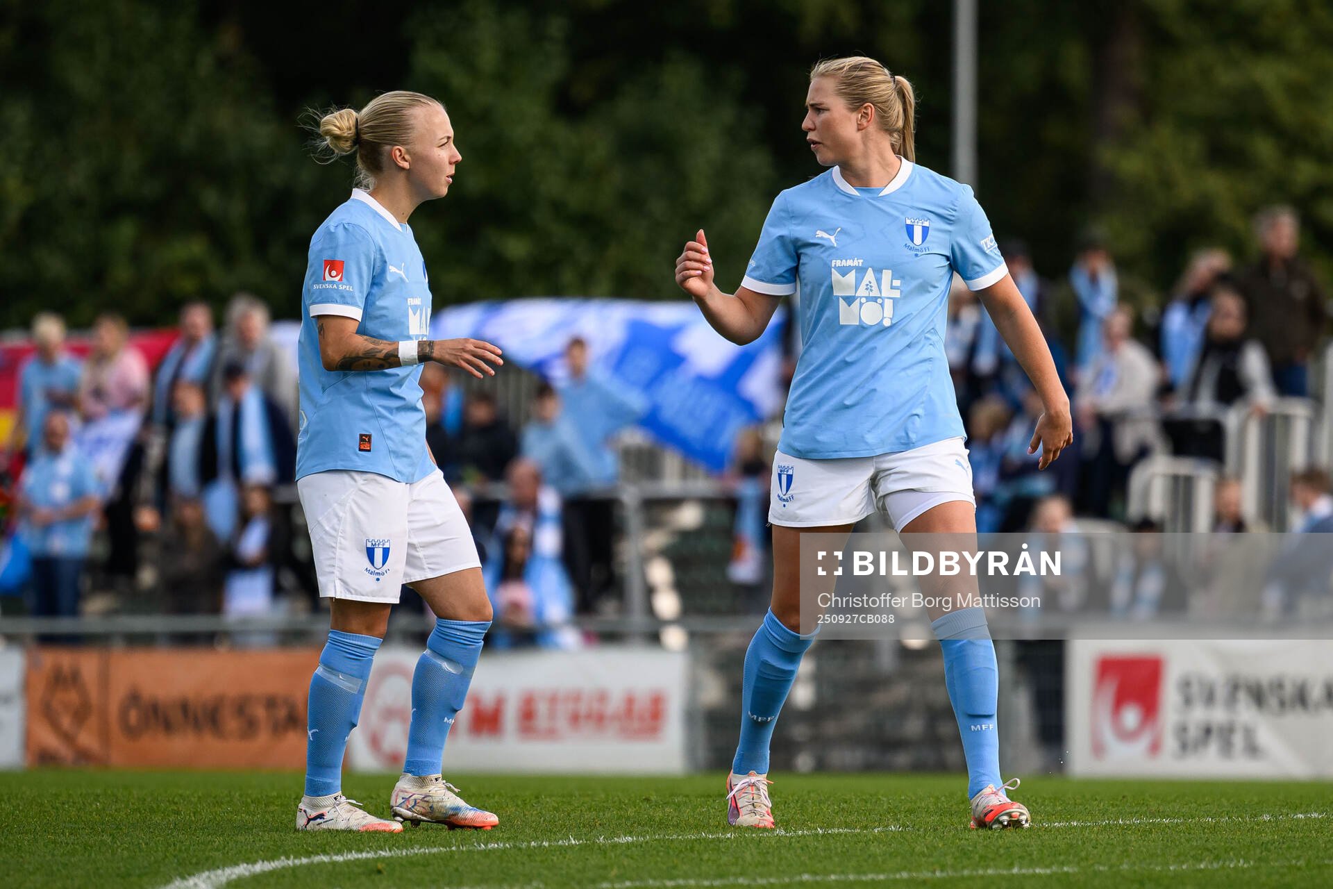 Malmö FFs Nathalie Hoff Persson och Ellen Löfqvist