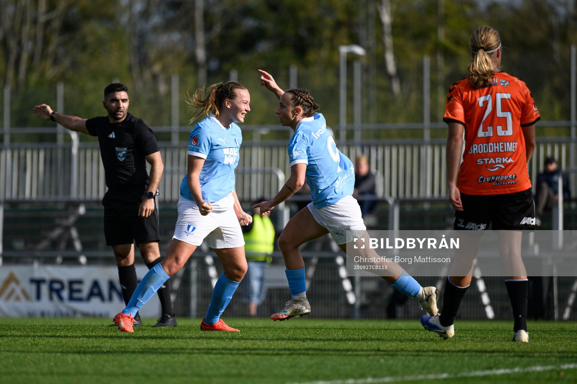 Malmö FFs Sara Kanutte Sørensen Fornes och Miljana